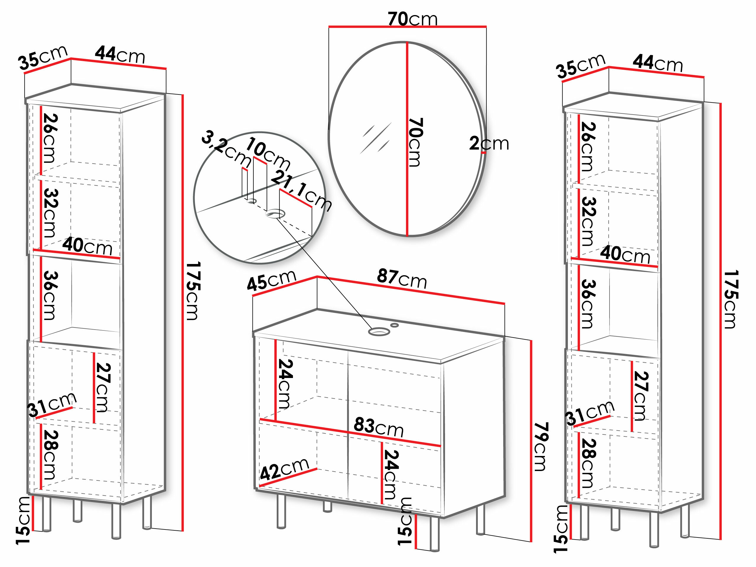 Set za kupatilo Virdomi 114 (Kašmir)