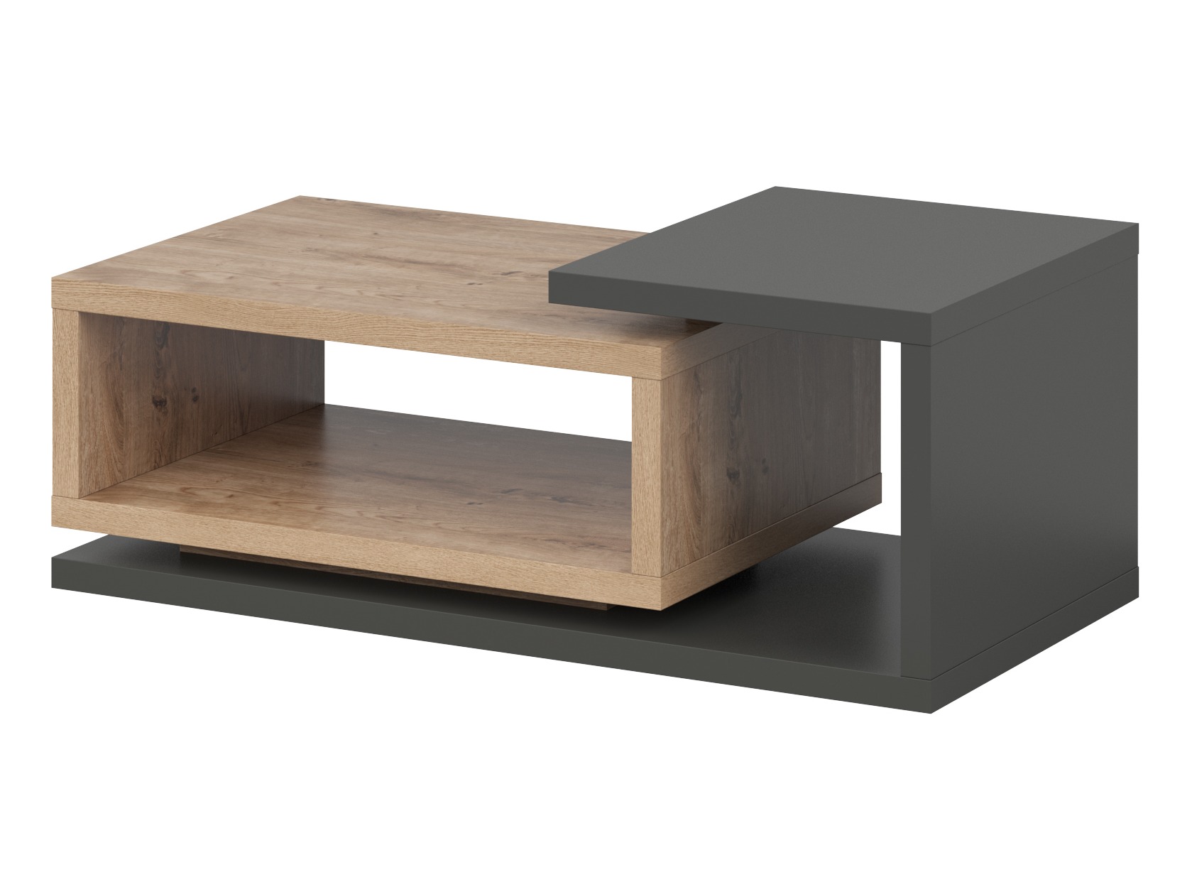 Stočić za kafu Lutiva 104 (Antricit (ugalj) + Ribbec hrast)