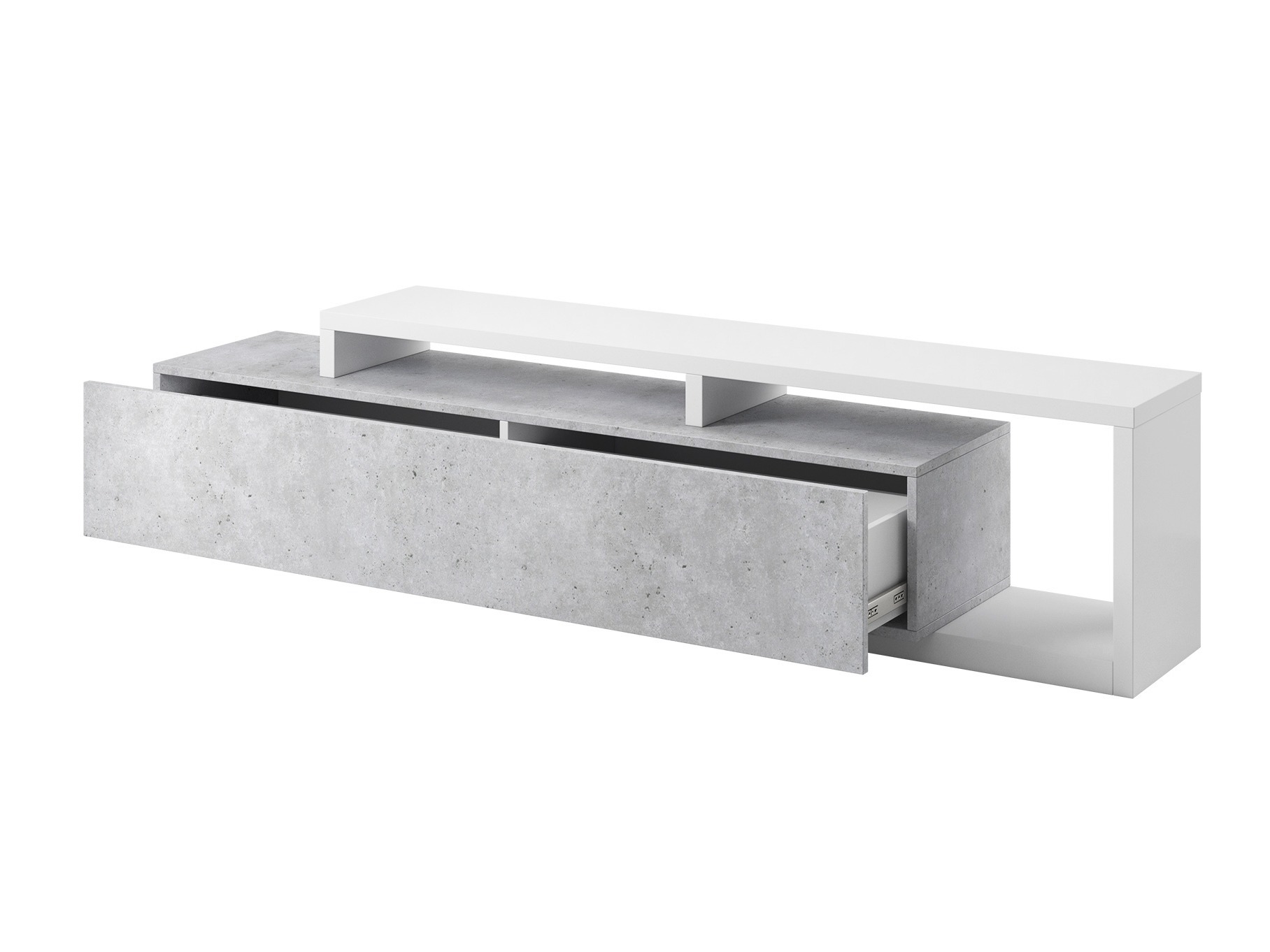 TV sto Lutiva 103 (Belo + Boja betona)