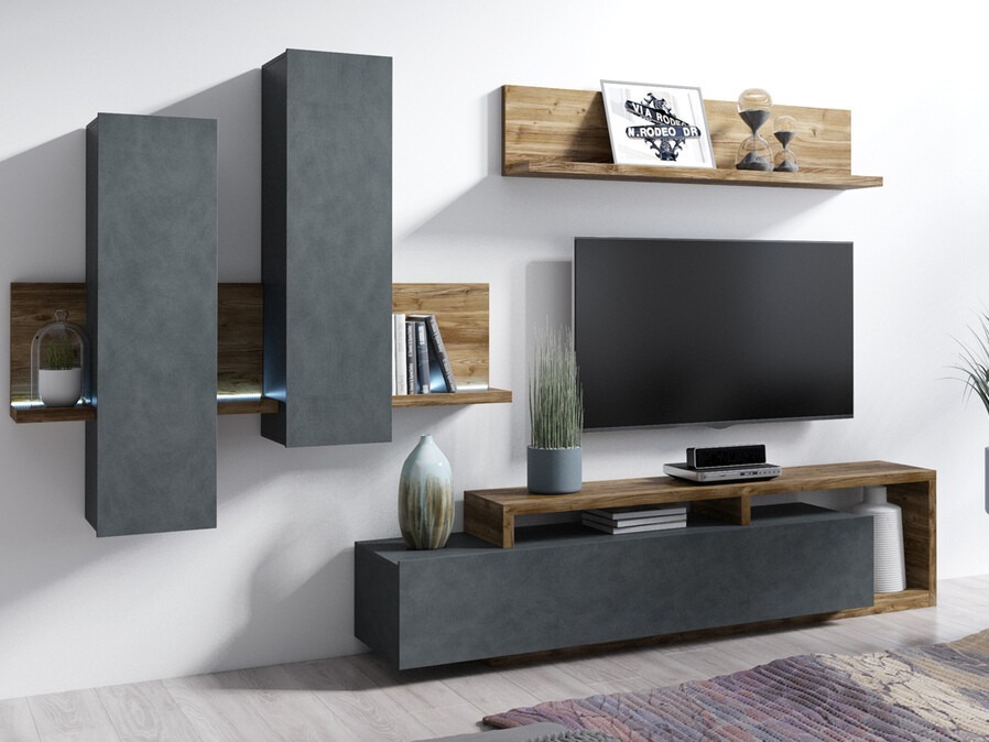 TV sto Lutiva 103 (Matera siva + Tamna smrča)