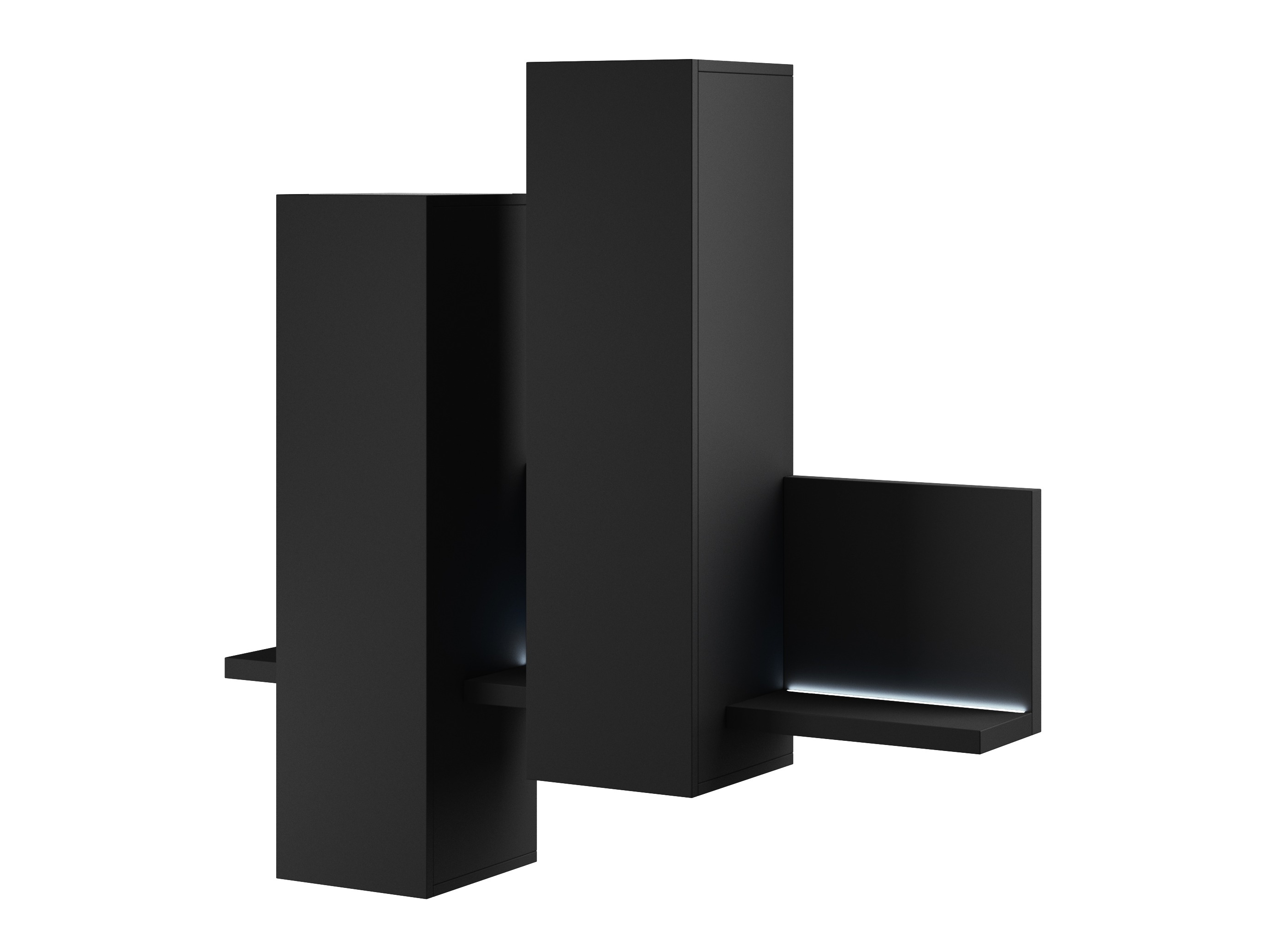 Zidni ormarić Lutiva 101 (Mat crna)