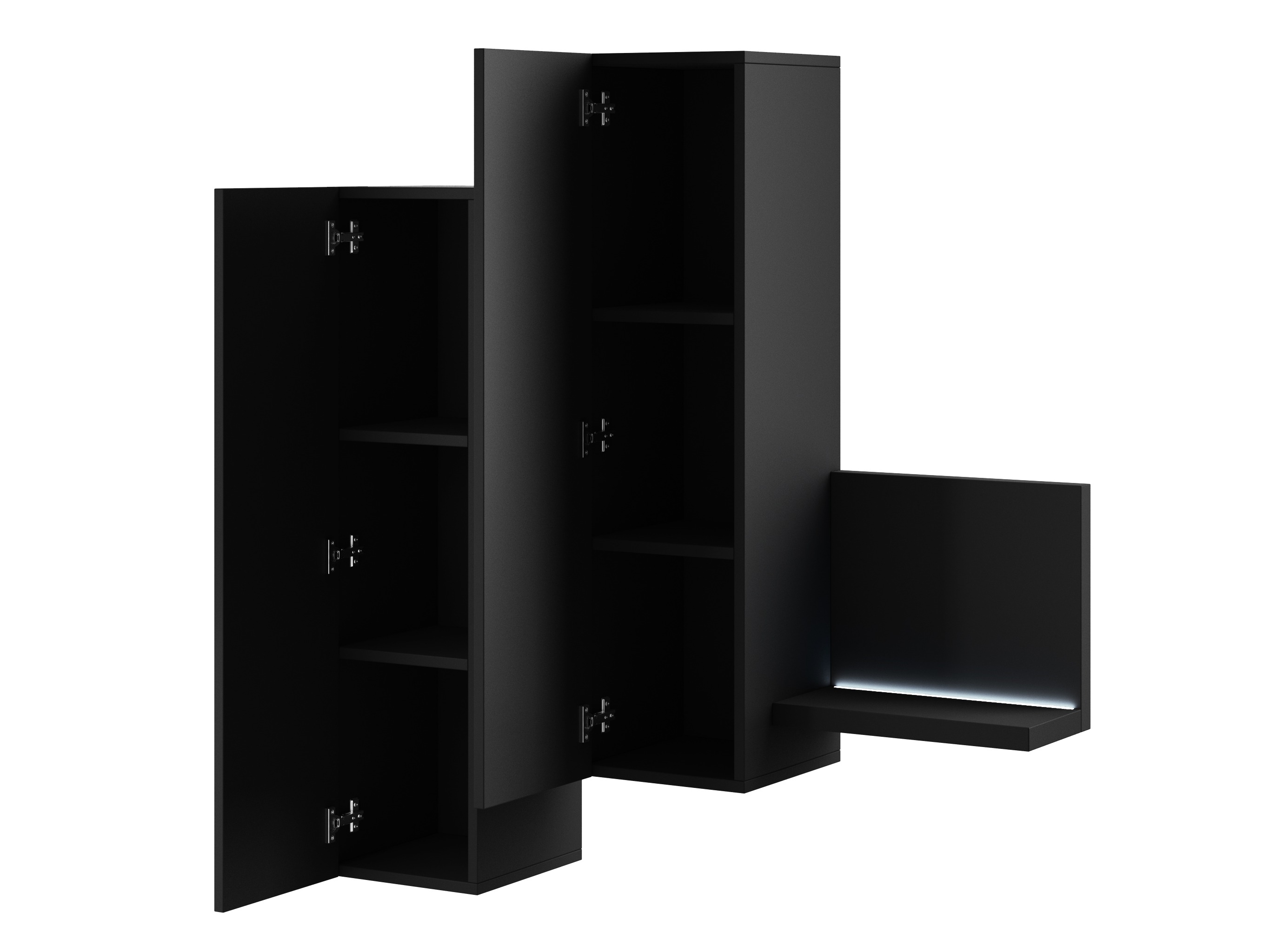 Zidni ormarić Lutiva 101 (Mat crna)