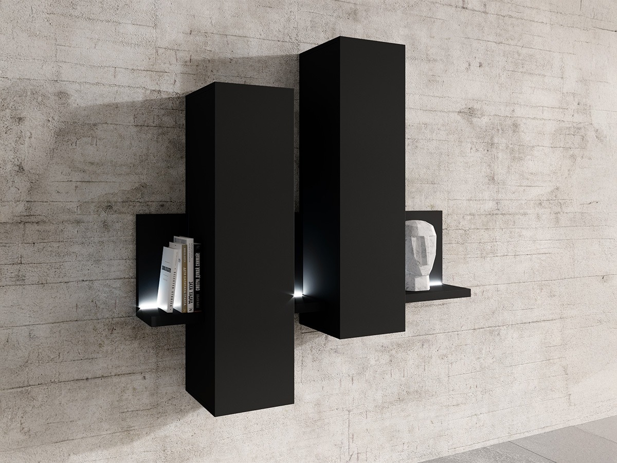 Zidni ormarić Lutiva 101 (Mat crna)