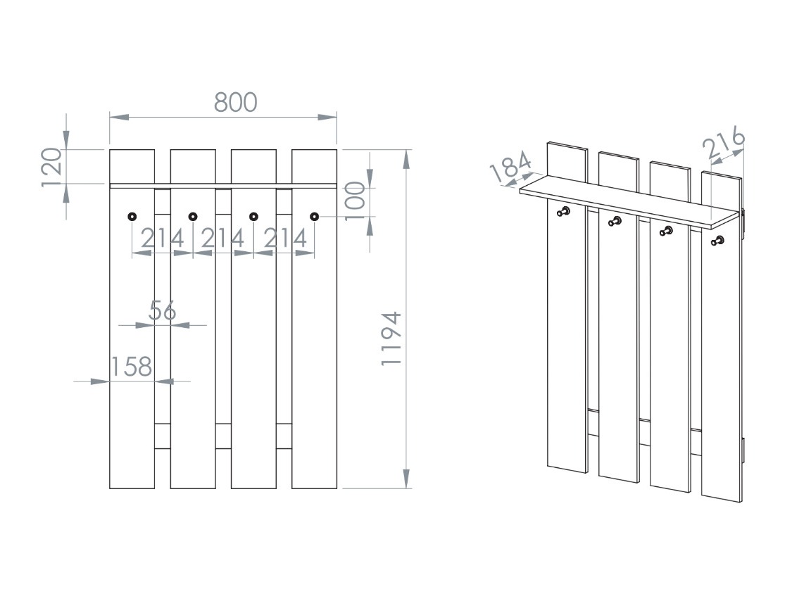 Čiviluk Madison 192
