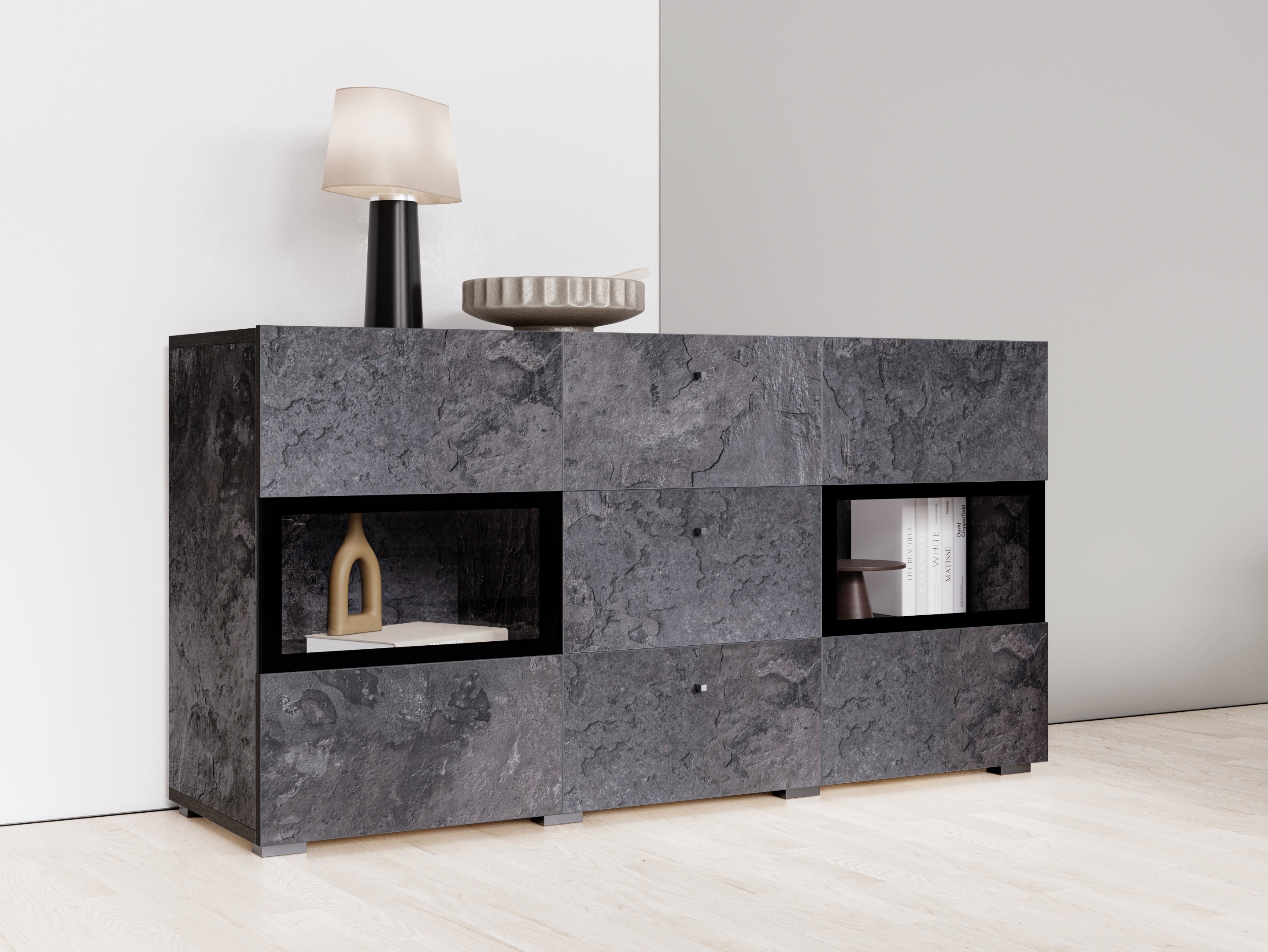 Komoda Serodeu 101 (Tamni beton)