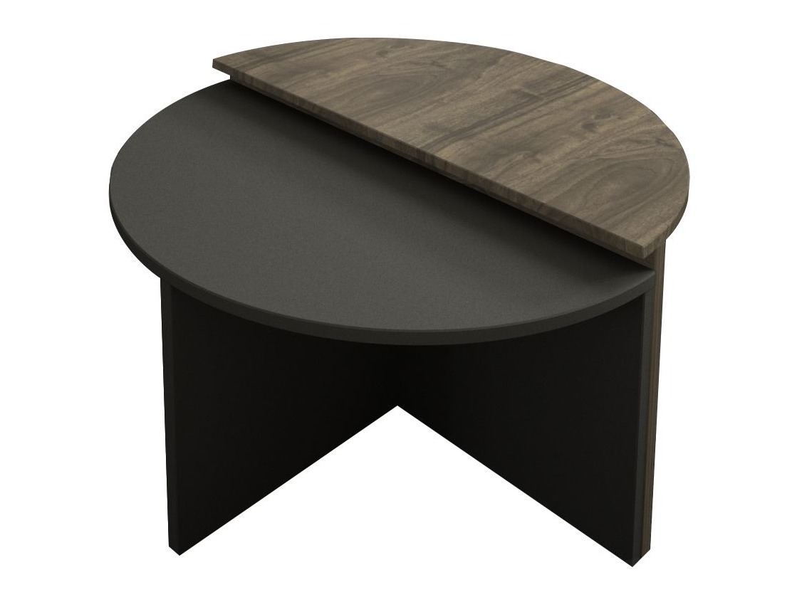 Set stočića za kafu Kailua 2581 (Antracit + Orah)