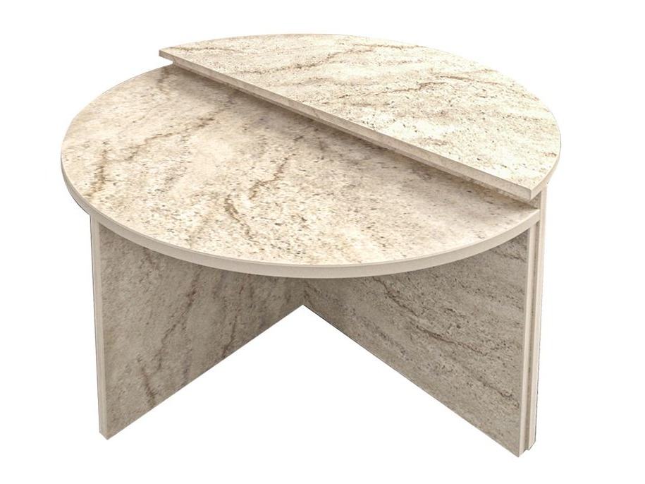 Set stočića za kafu Kailua 2581 (Svetlo Travertine)