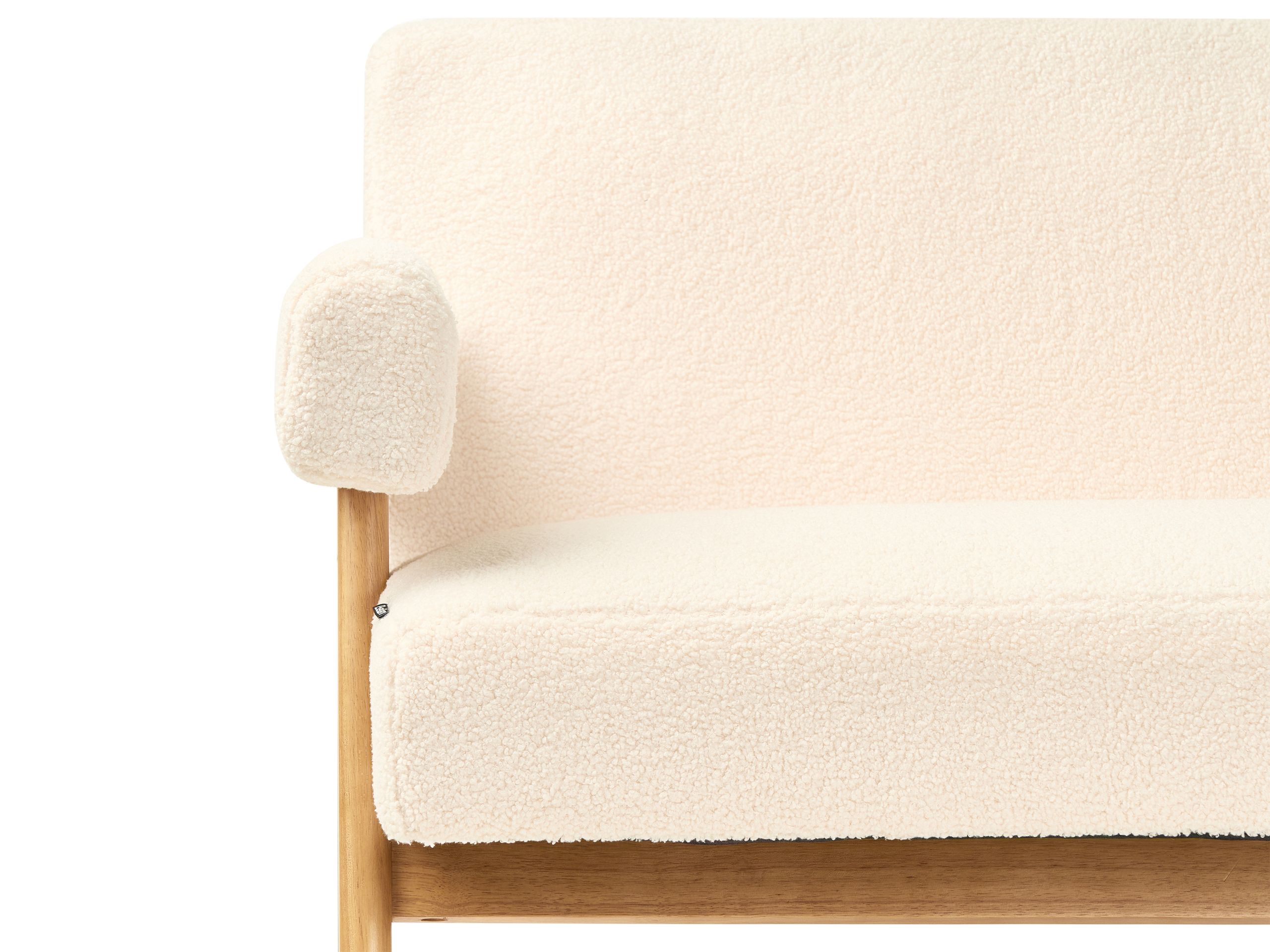 Sofa Berwyn 2713 (Belo + Svetlo drvo)