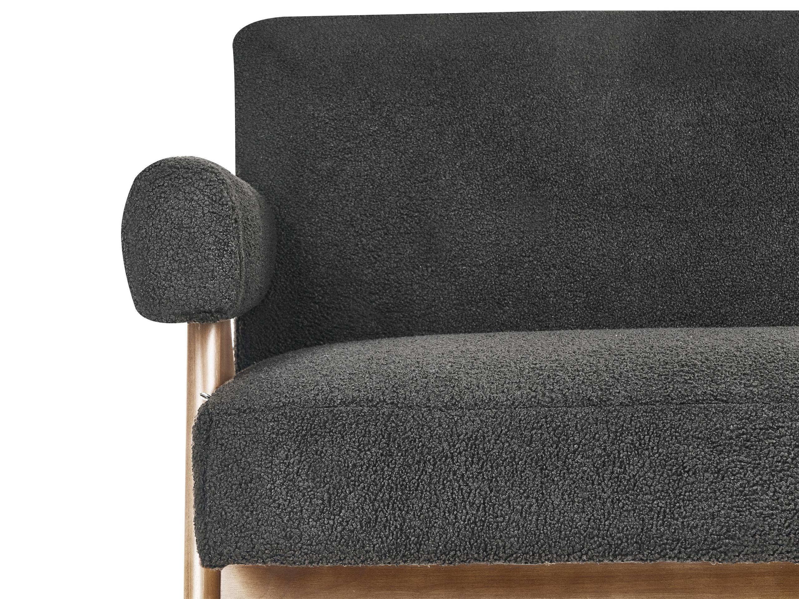 Sofa Berwyn 2713 (Crno + Tamno drvo)