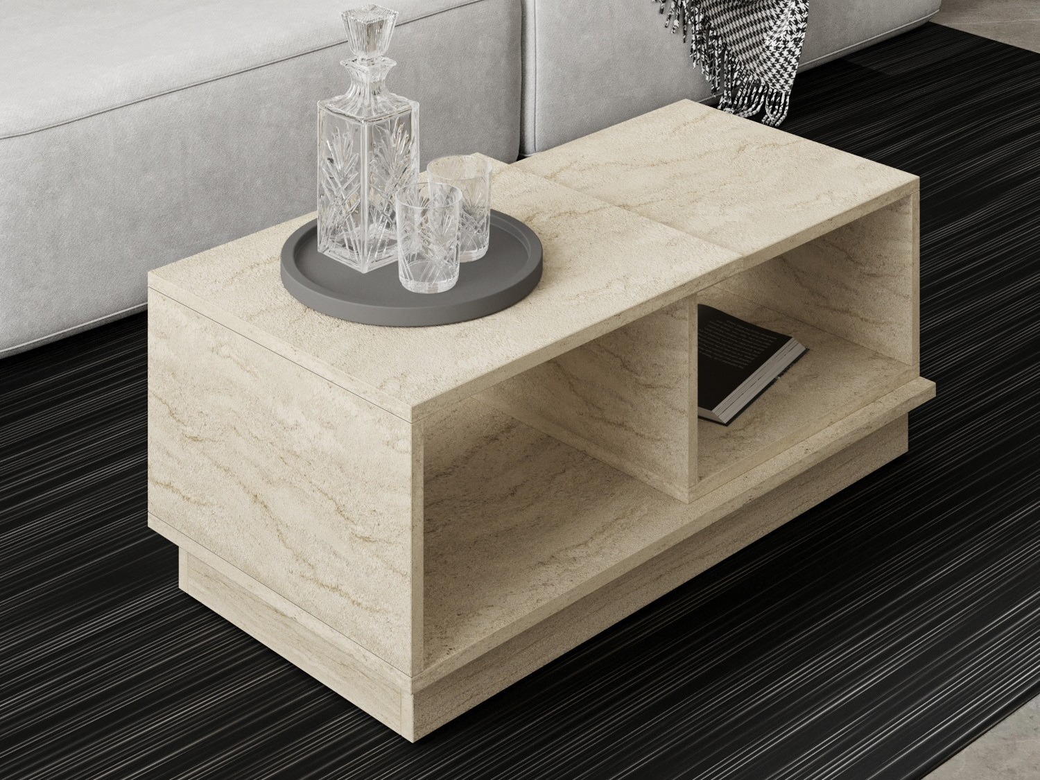 Stočić za kafu Kailua 2582 (Svetlo Travertine)