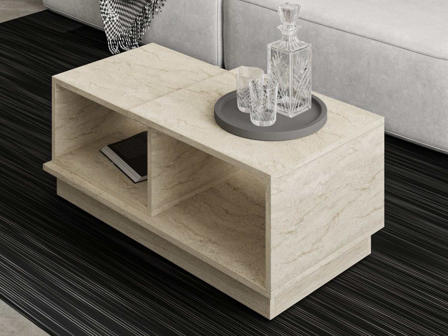 Stočić za kafu Kailua 2582 (Svetlo Travertine)