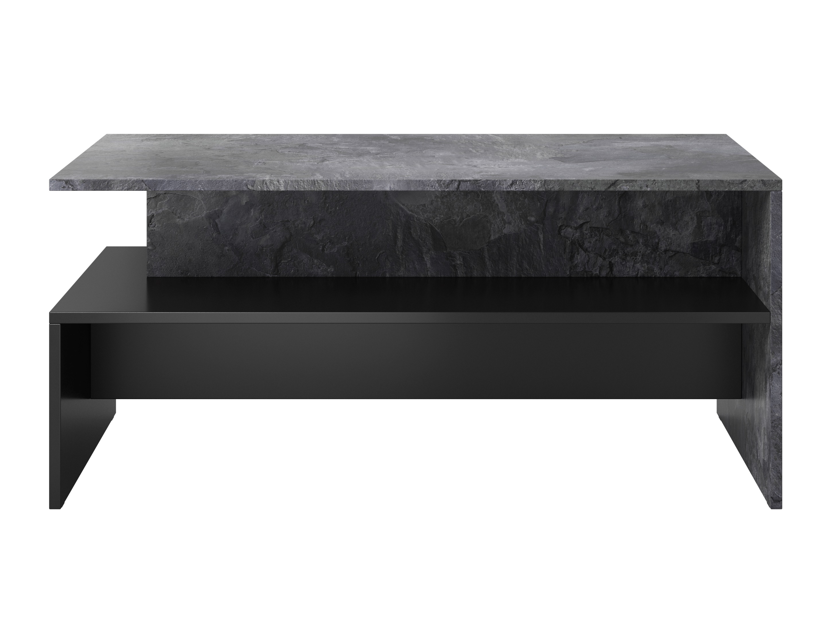 Stočić za kafu Serodeu 103 (Tamni beton + Crno)