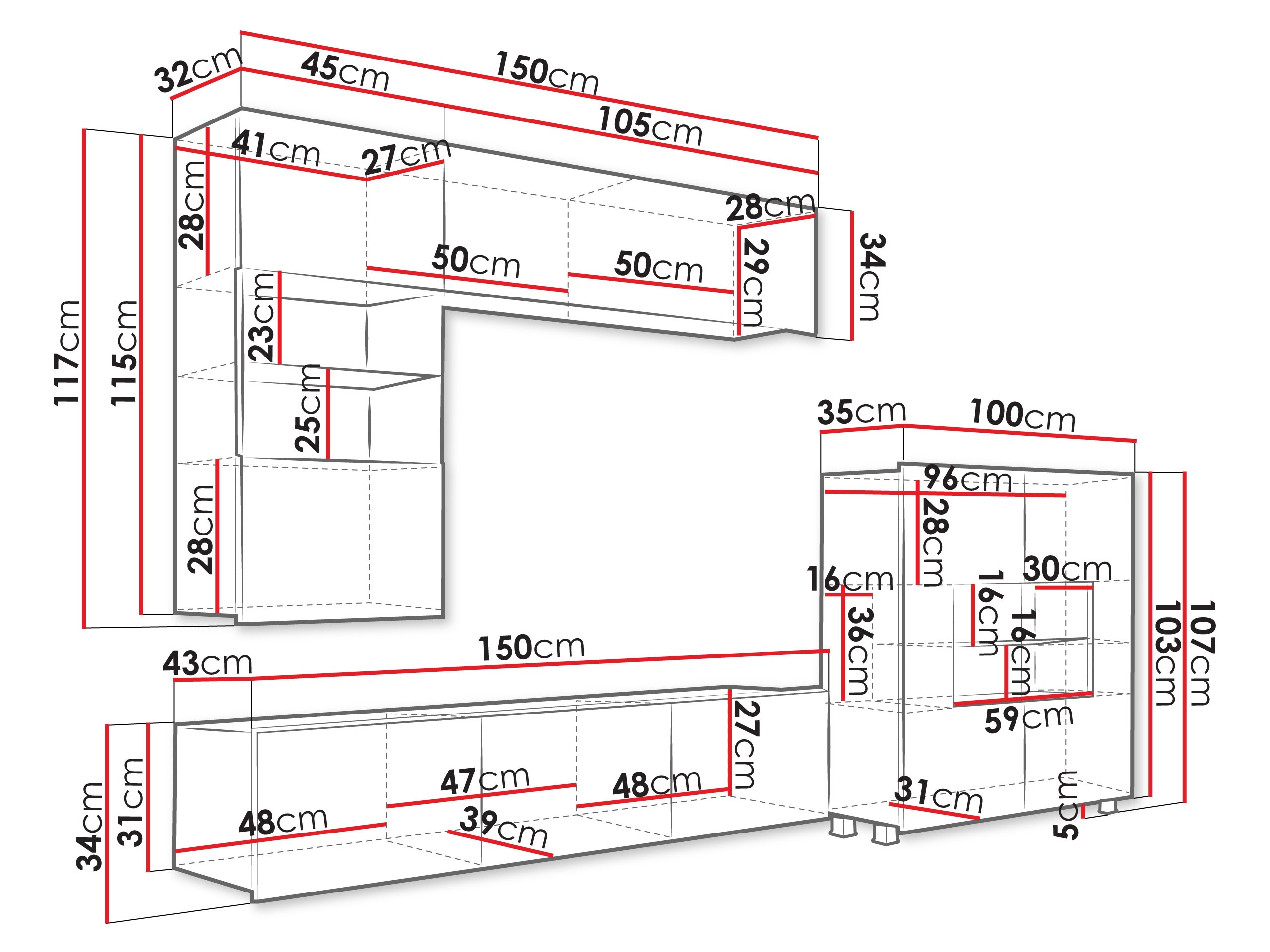 Set za dnevnu sobu Tivdalu 107 (Kašmir)