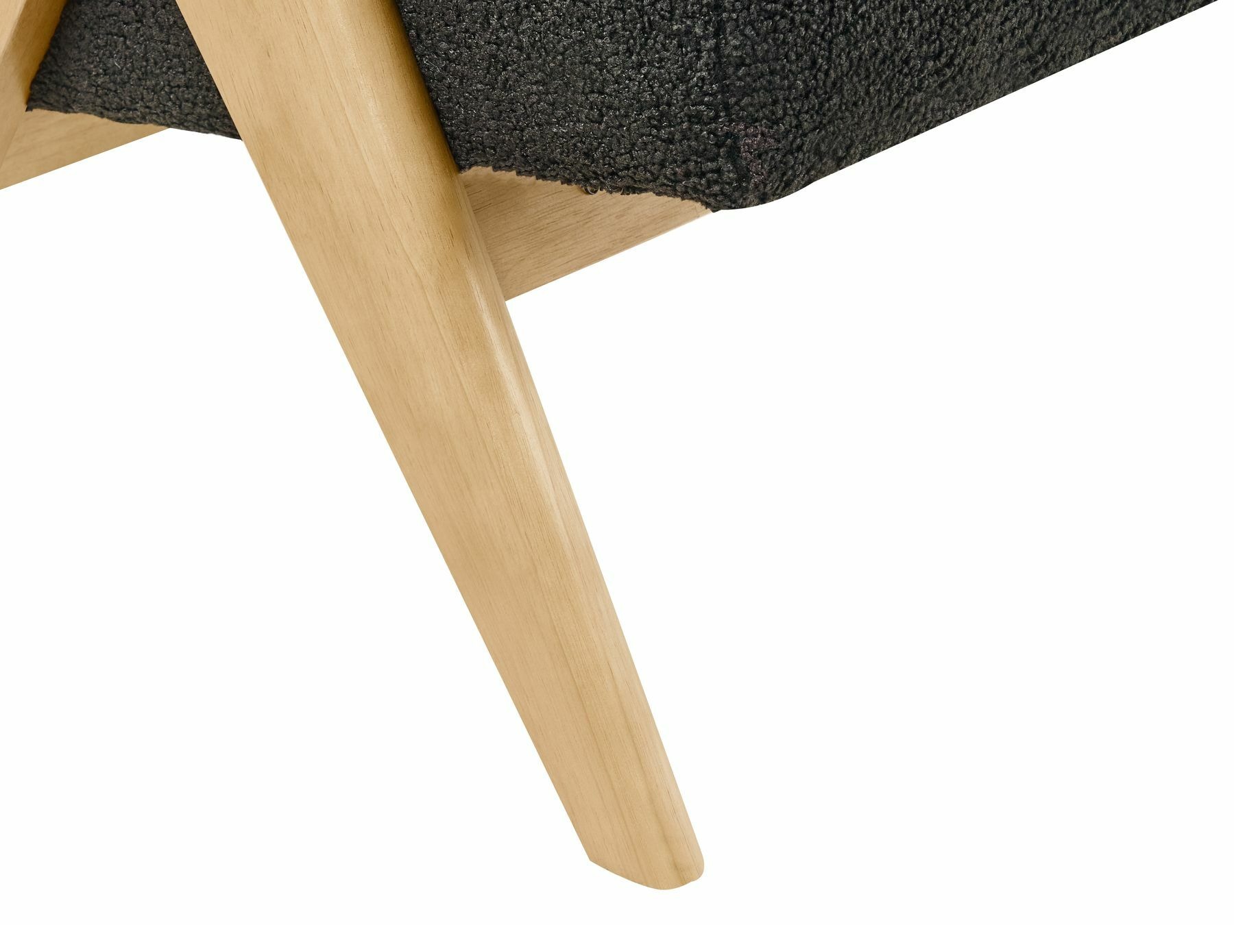 Sofa Berwyn 2713 (Crno + Svetlo drvo)
