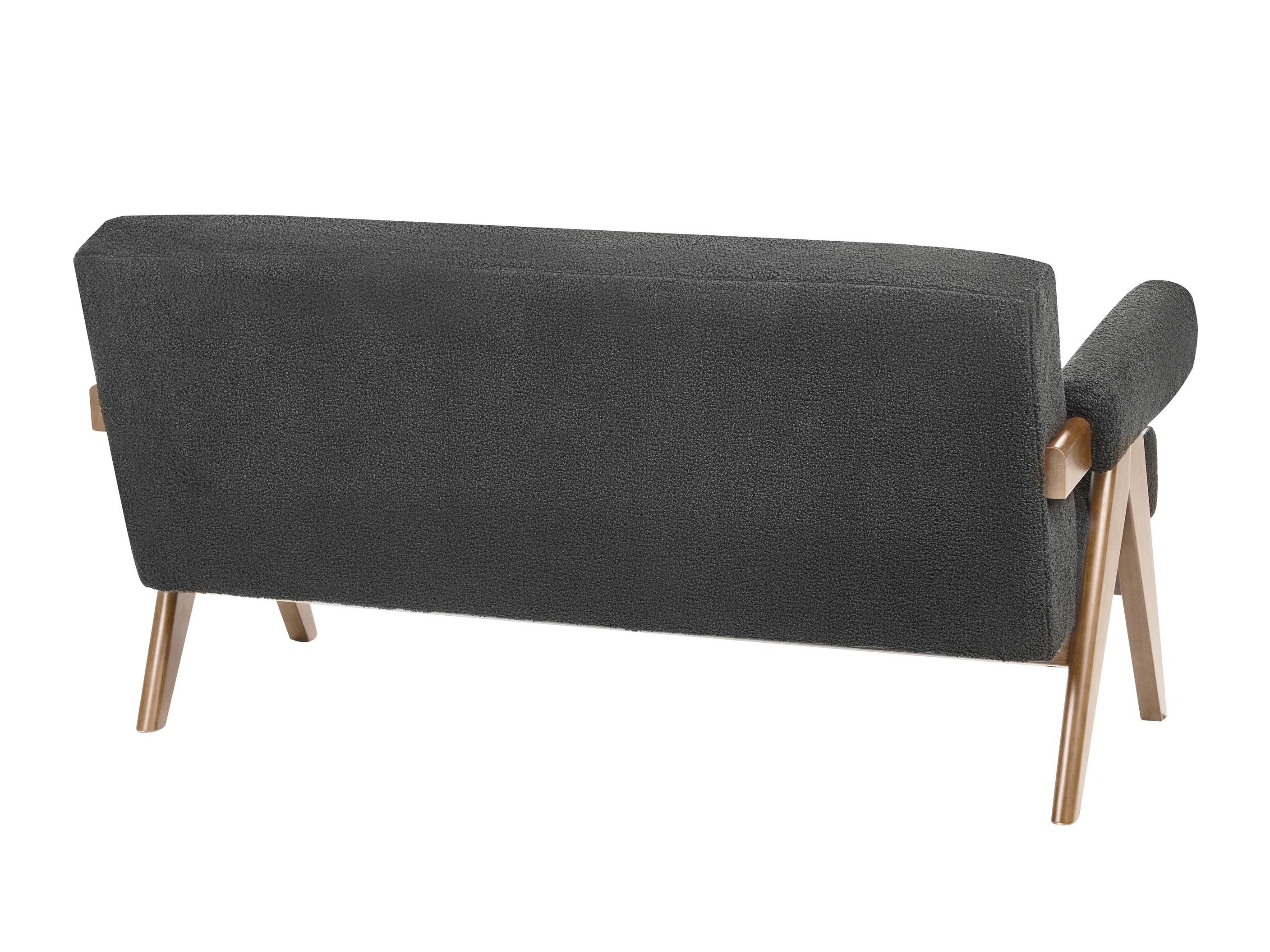 Sofa Berwyn 2713 (Crno + Tamno drvo)