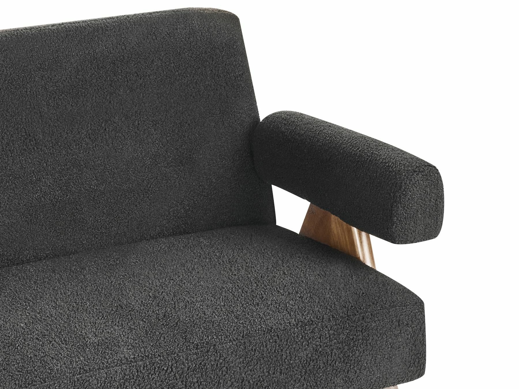 Sofa Berwyn 2713 (Crno + Tamno drvo)