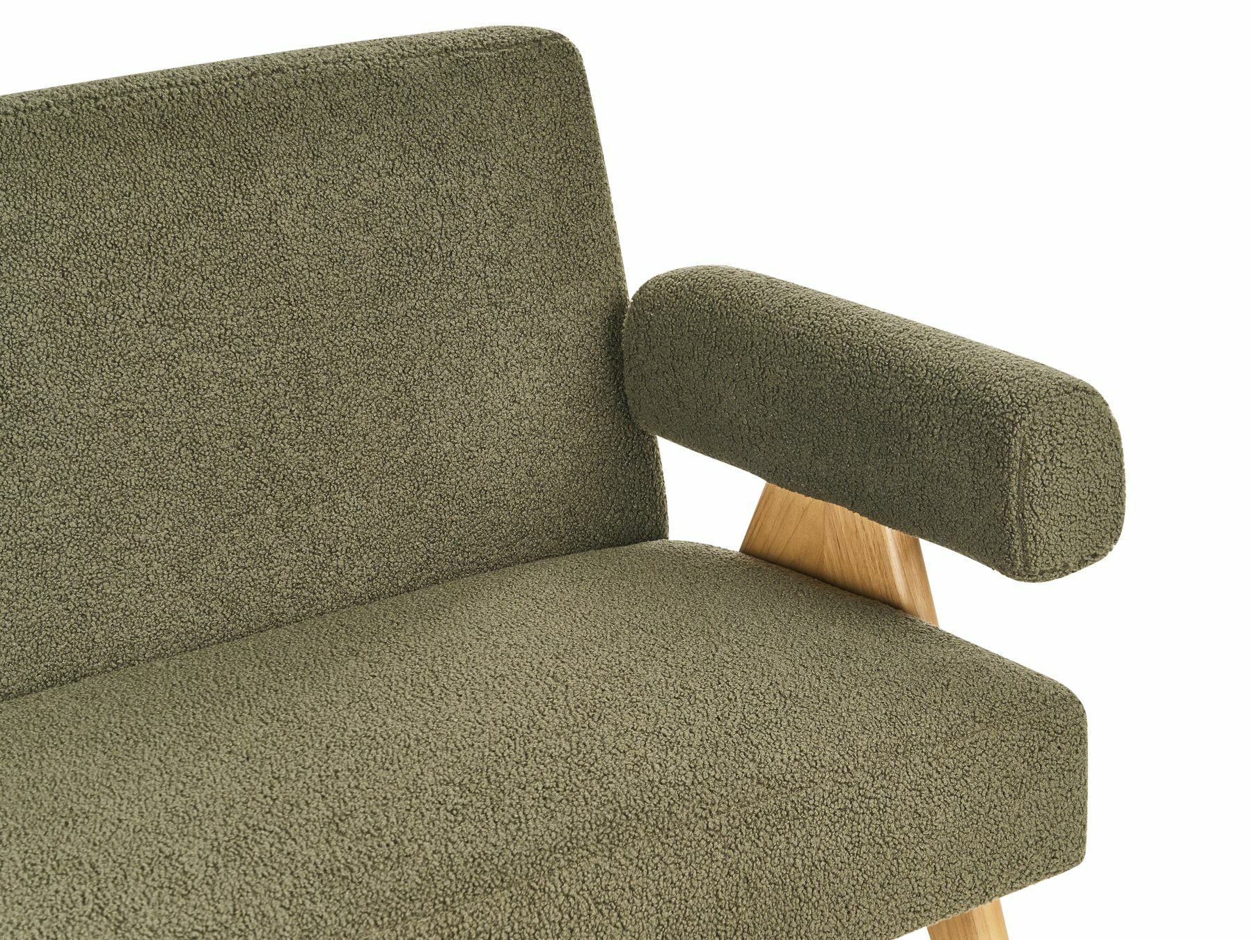 Sofa Berwyn 2713 (Zelena + Svetlo drvo)