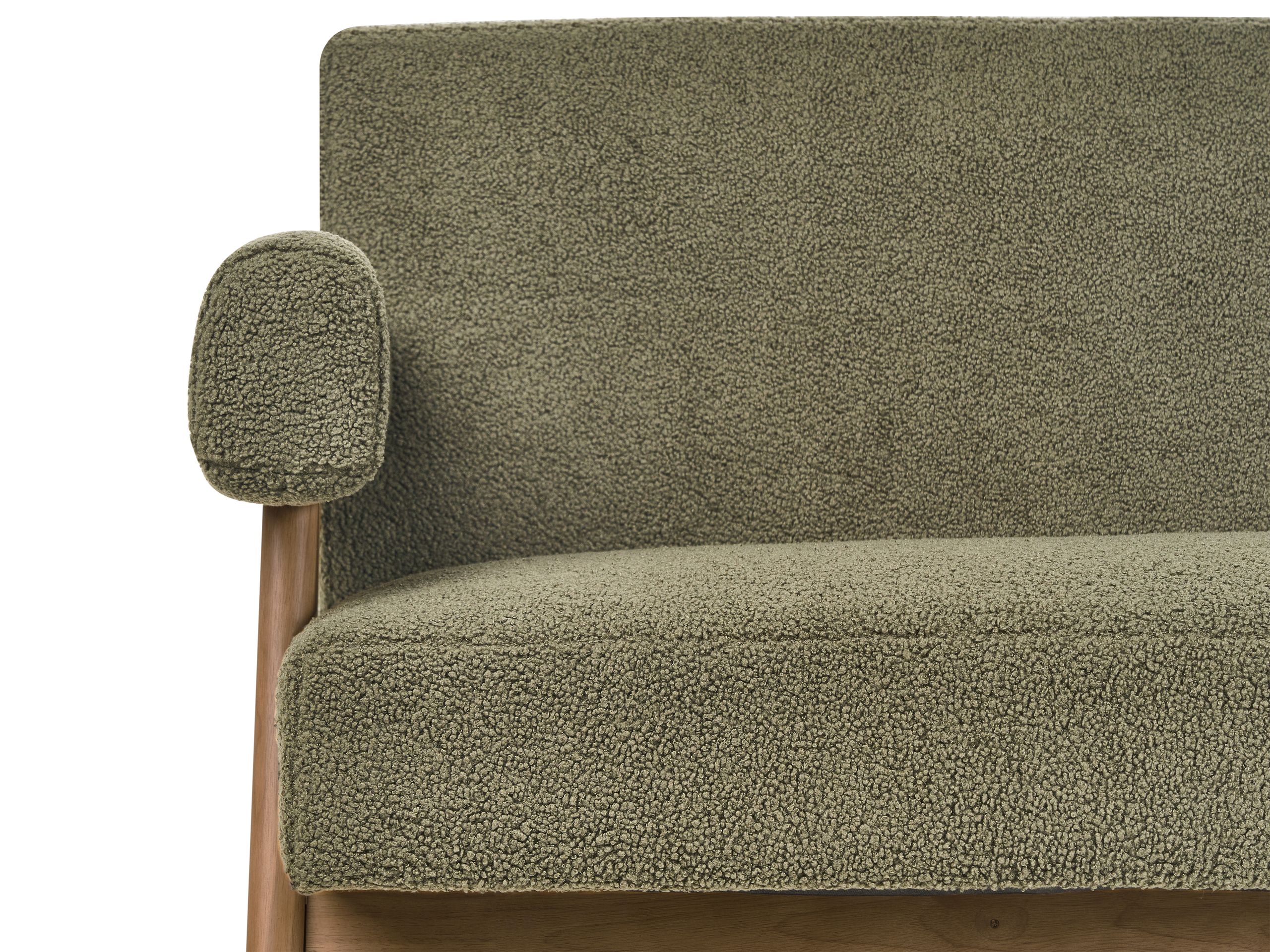 Sofa Berwyn 2713 (Zelena + Tamno drvo)