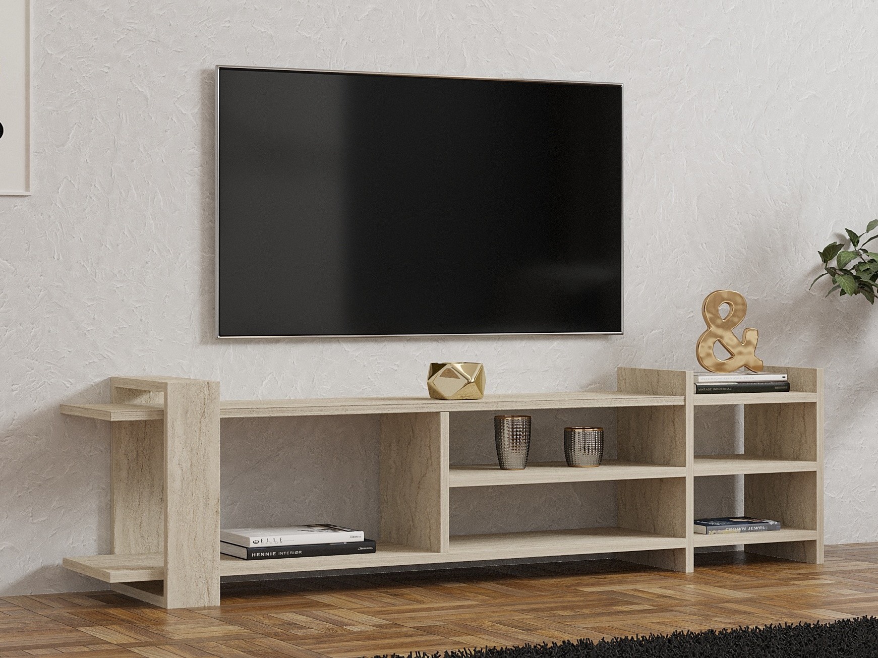 TV komoda Kailua 2587 (Svetlo Travertine)