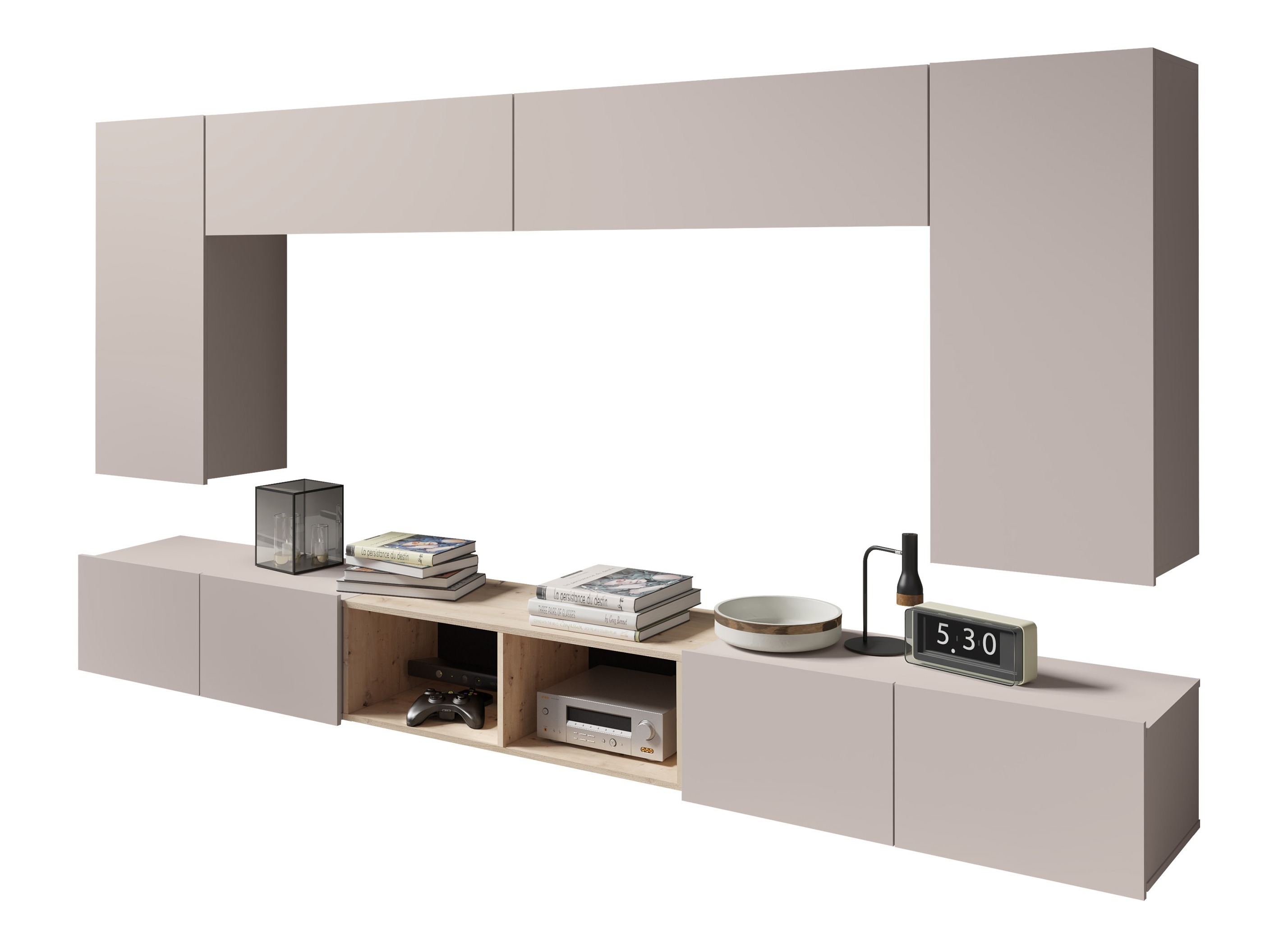 Set za dnevnu sobu Remus XXIII (Kašmir + Artisan hrast)