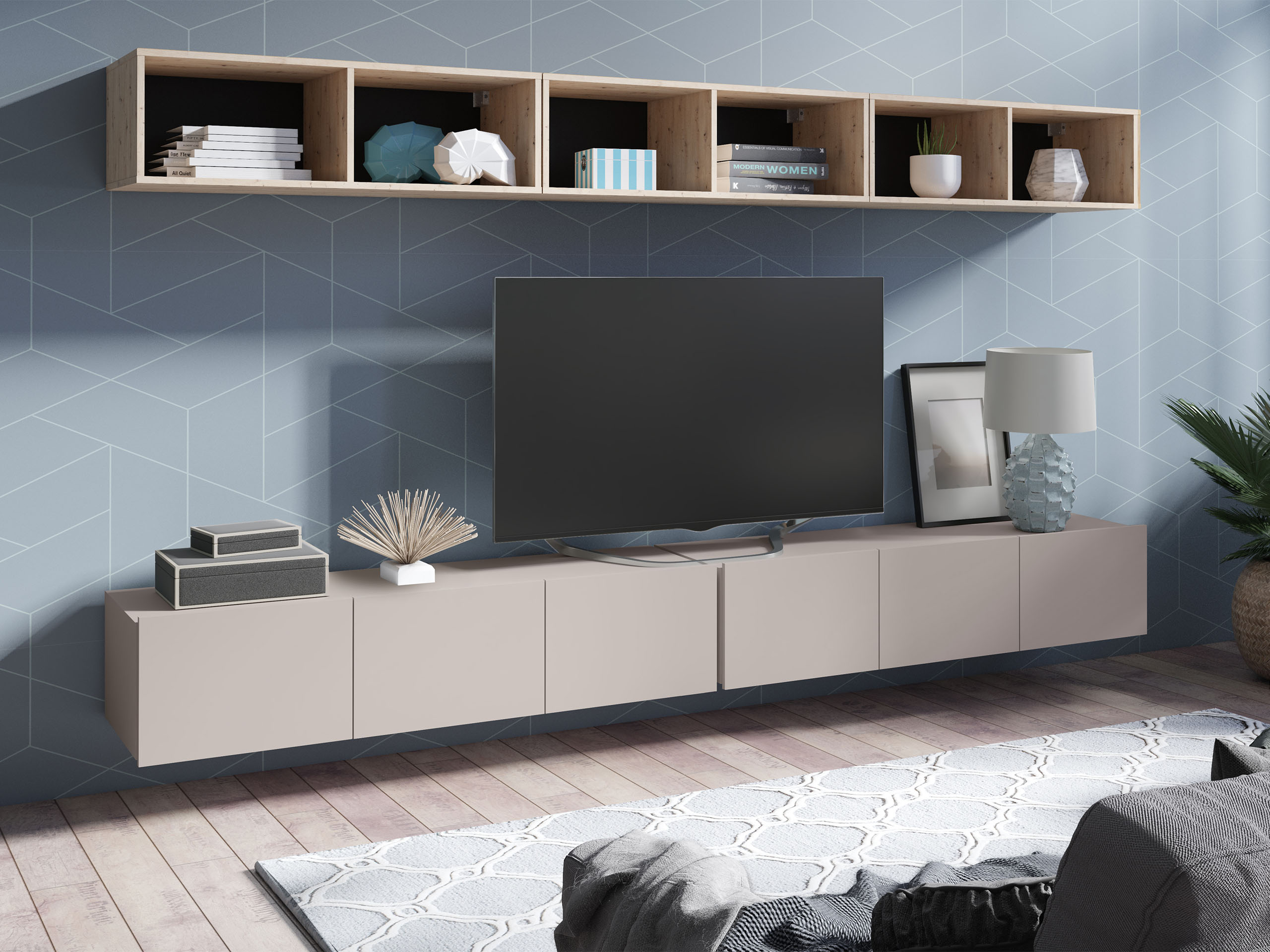 Set za dnevnu sobu Remus XXXIII (Kašmir + Artisan hrast)