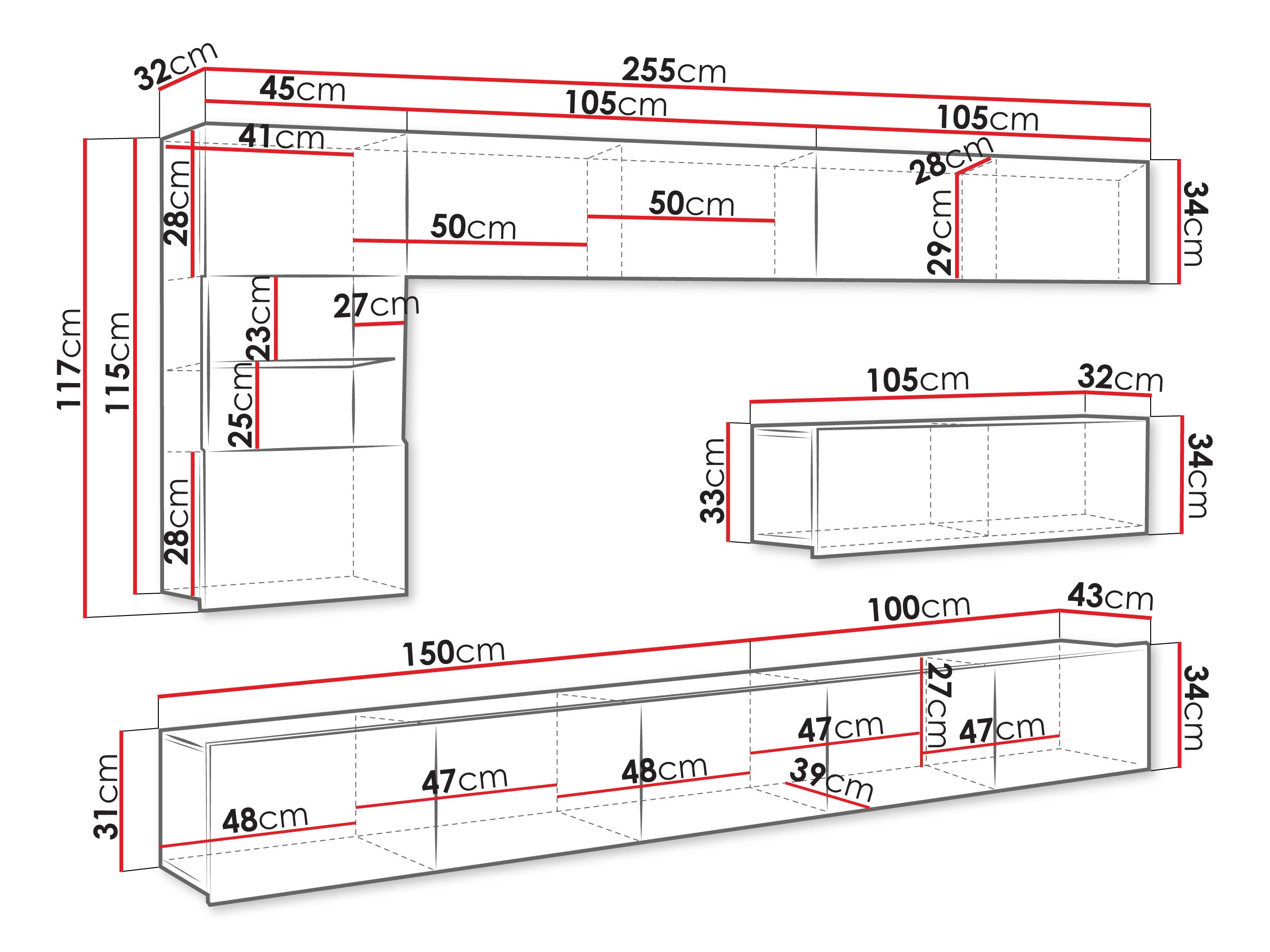 Set za dnevnu sobu Tivdalu 108 (Kašmir)