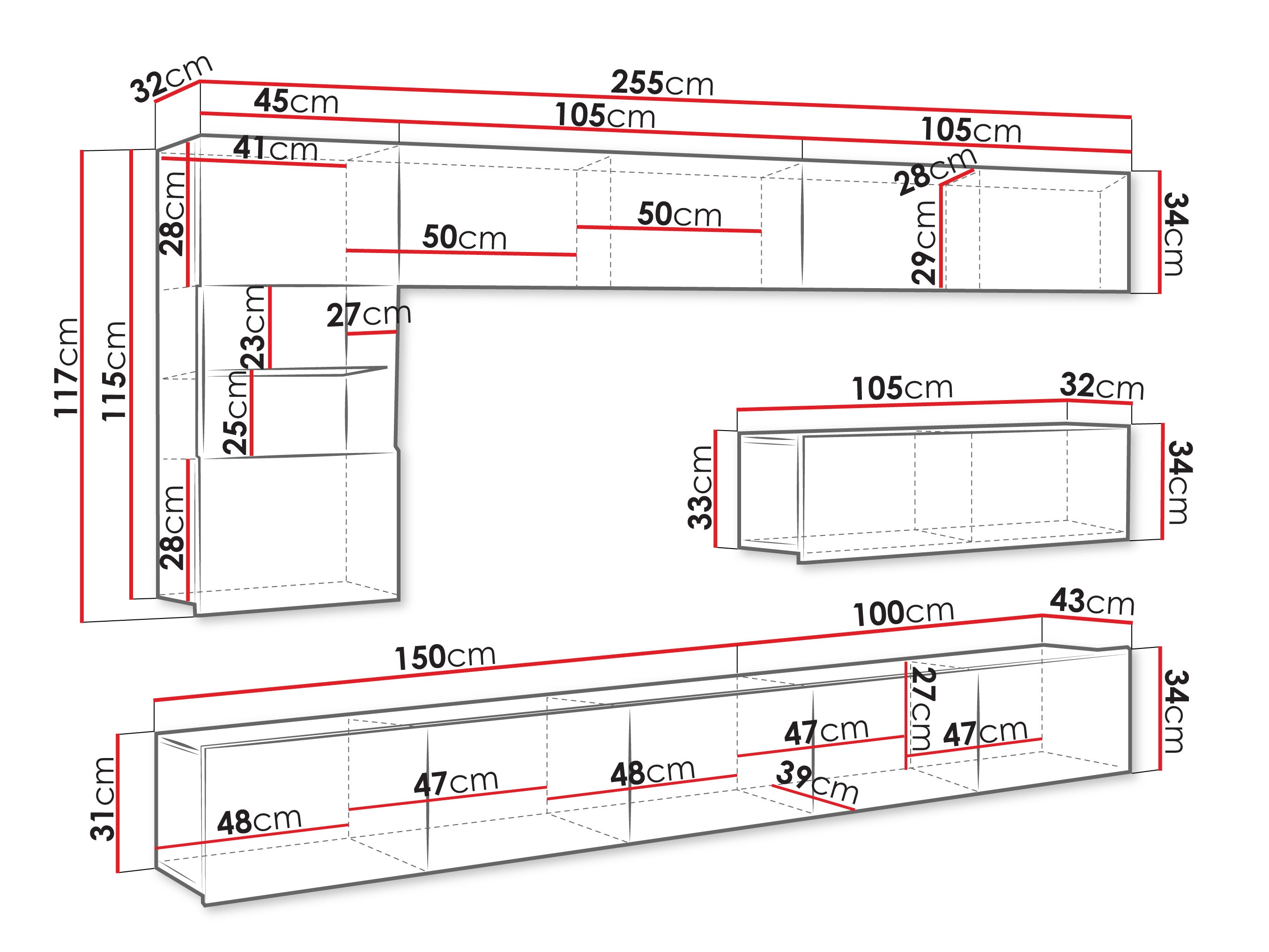 Set za dnevnu sobu Tivdalu 108 (Kašmir)