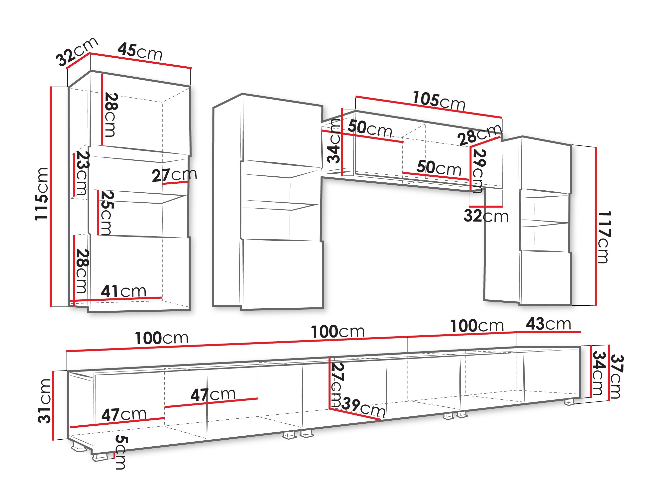 Set za dnevnu sobu Tivdalu 121 (Kašmir)