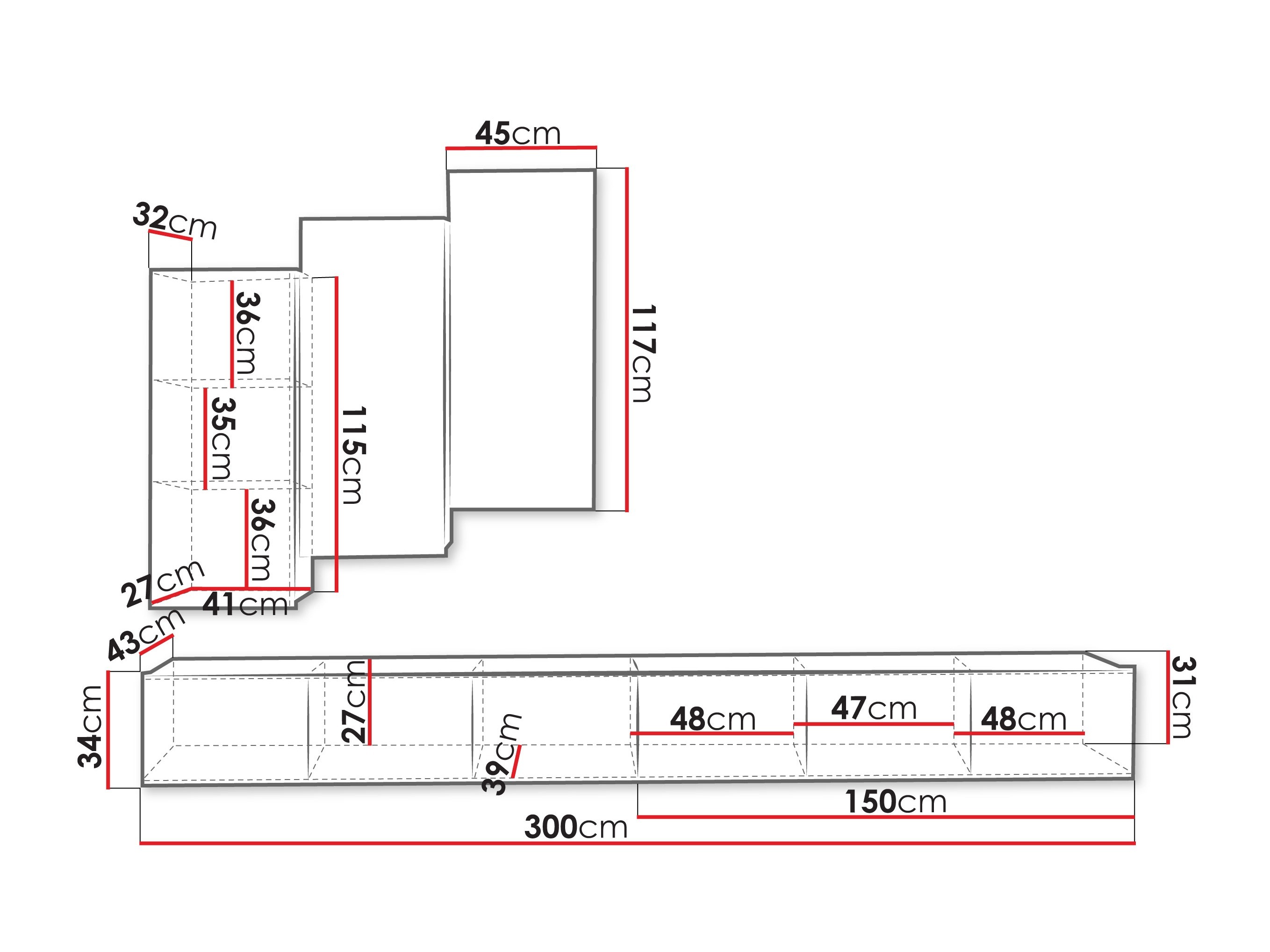 Set za dnevnu sobu Tivdalu 131 (Kašmir)