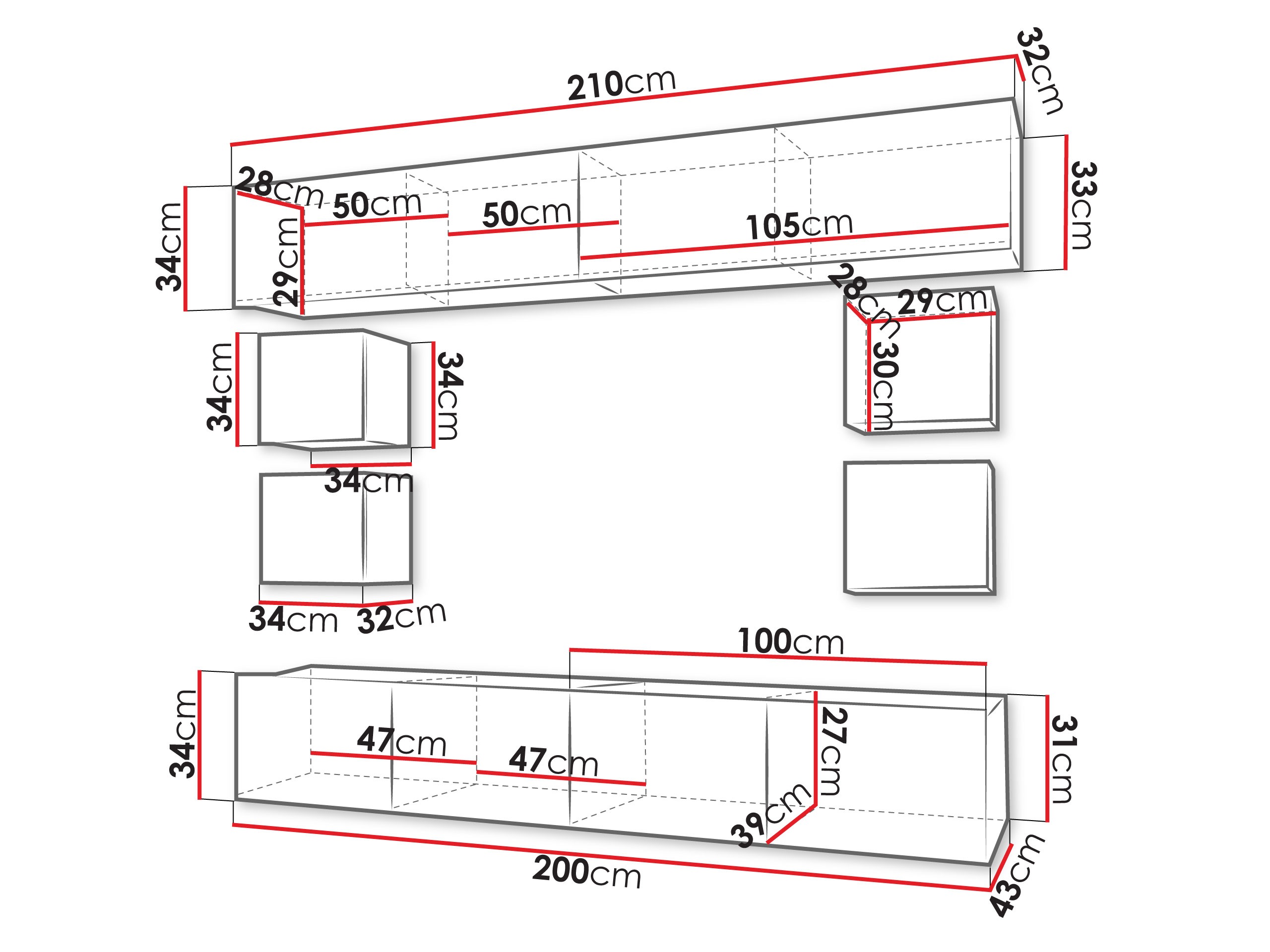 Set za dnevnu sobu Tivdalu 134 (Kašmir)