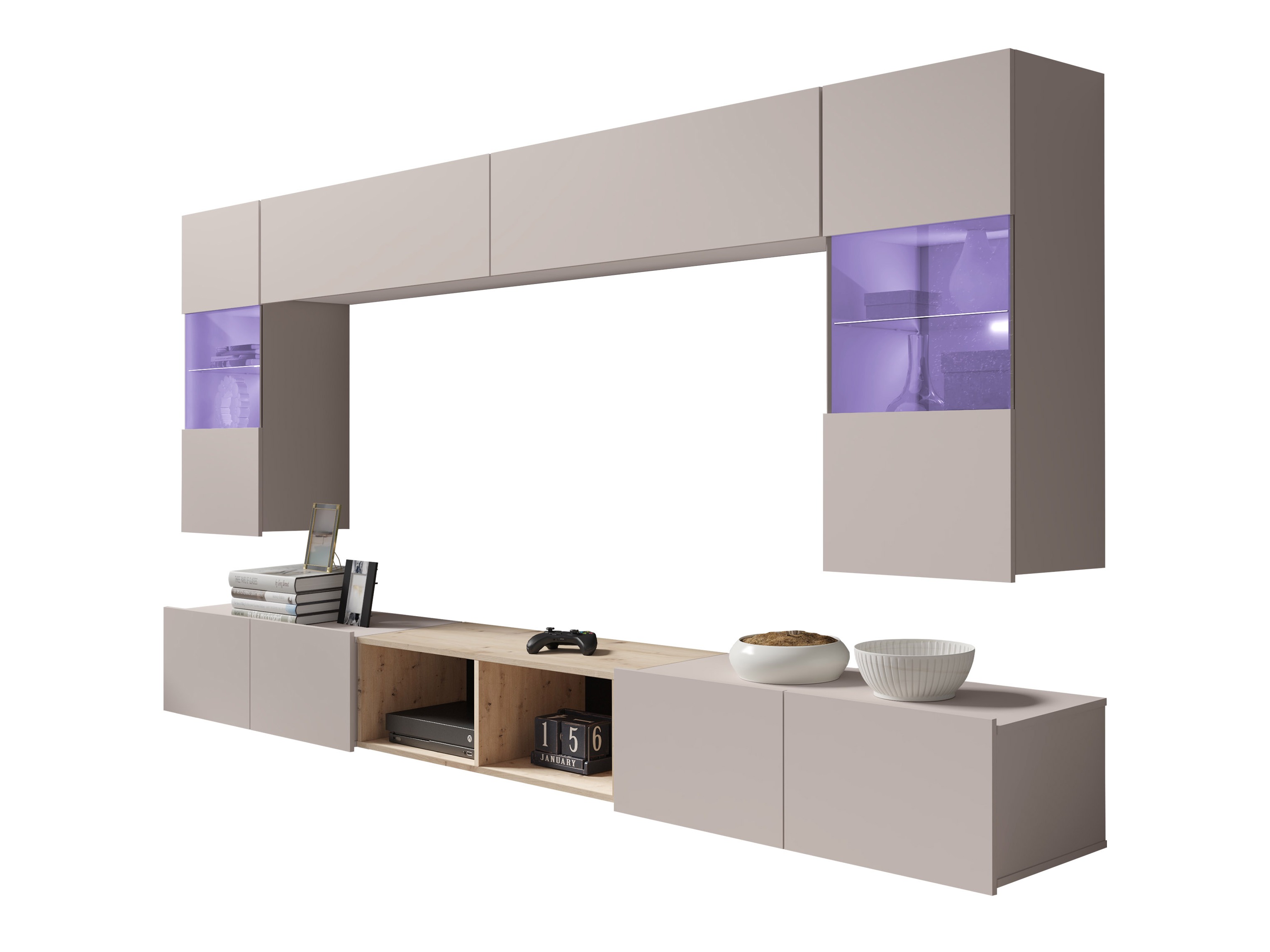 Set za dnevnu sobu Tivdalu 144 (Kašmir + Artisan hrast)