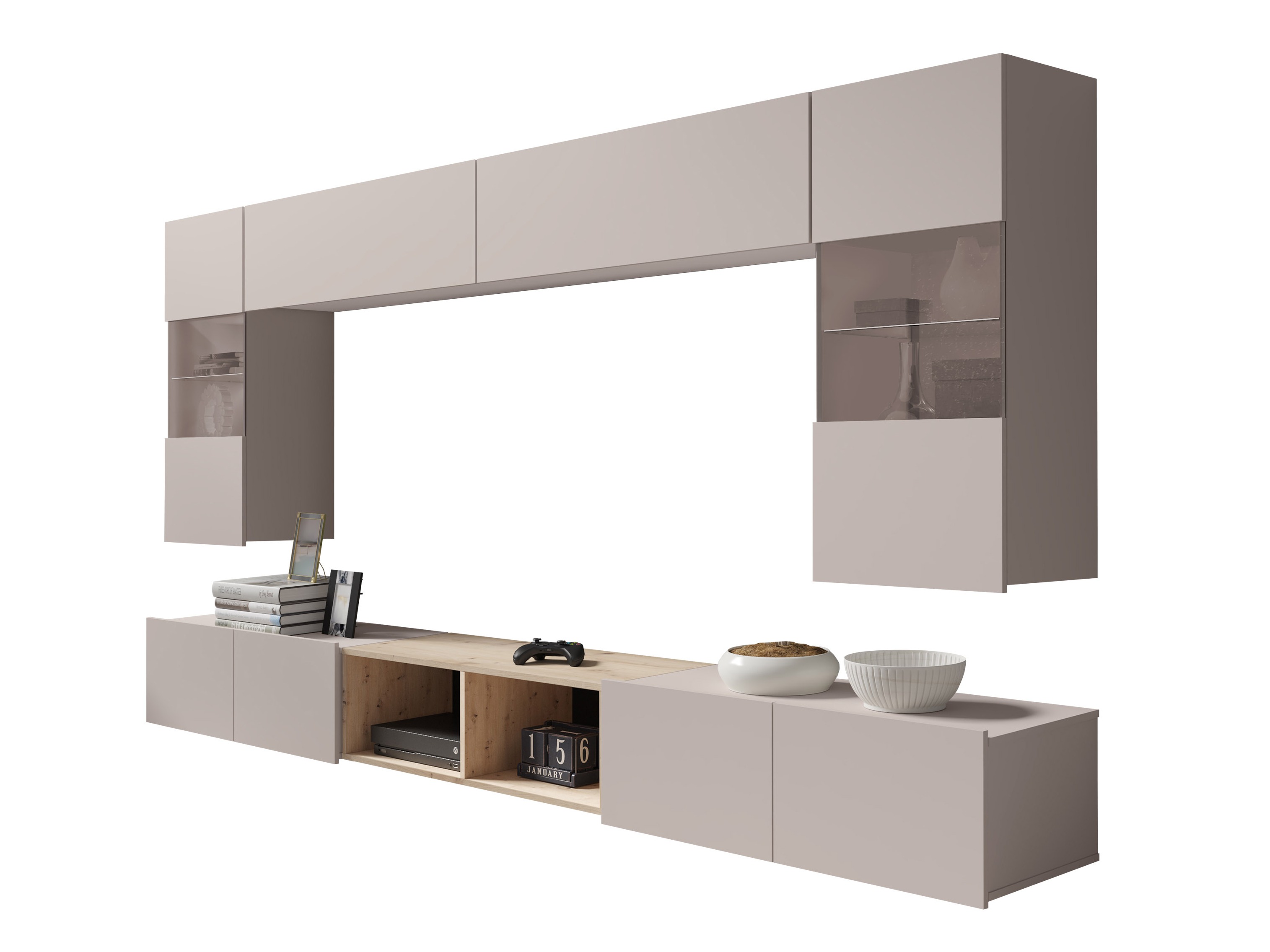 Set za dnevnu sobu Tivdalu 144 (Kašmir + Zanatski hrast)