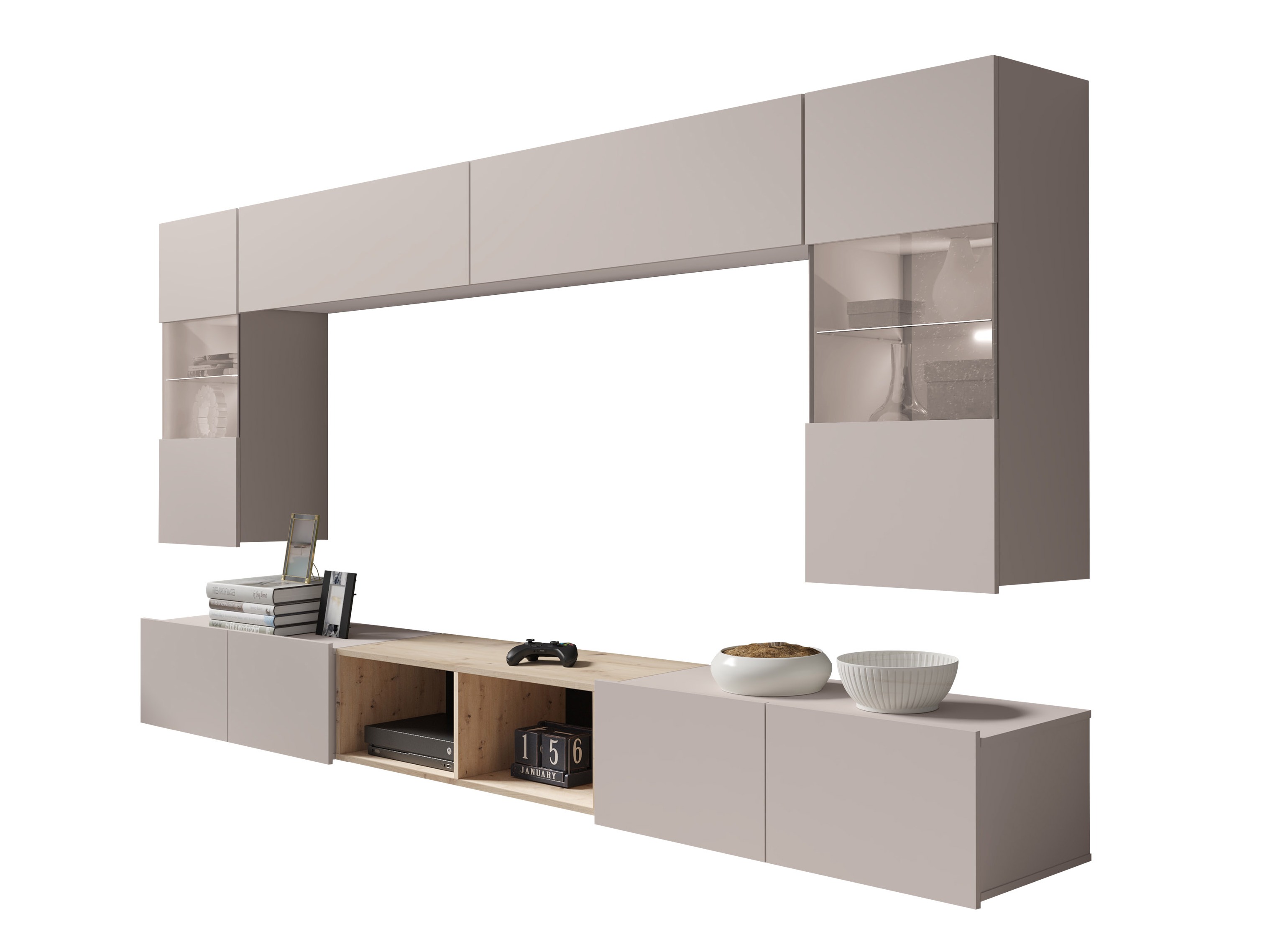 Set za dnevnu sobu Tivdalu 144 (Kašmir + Zanatski hrast)