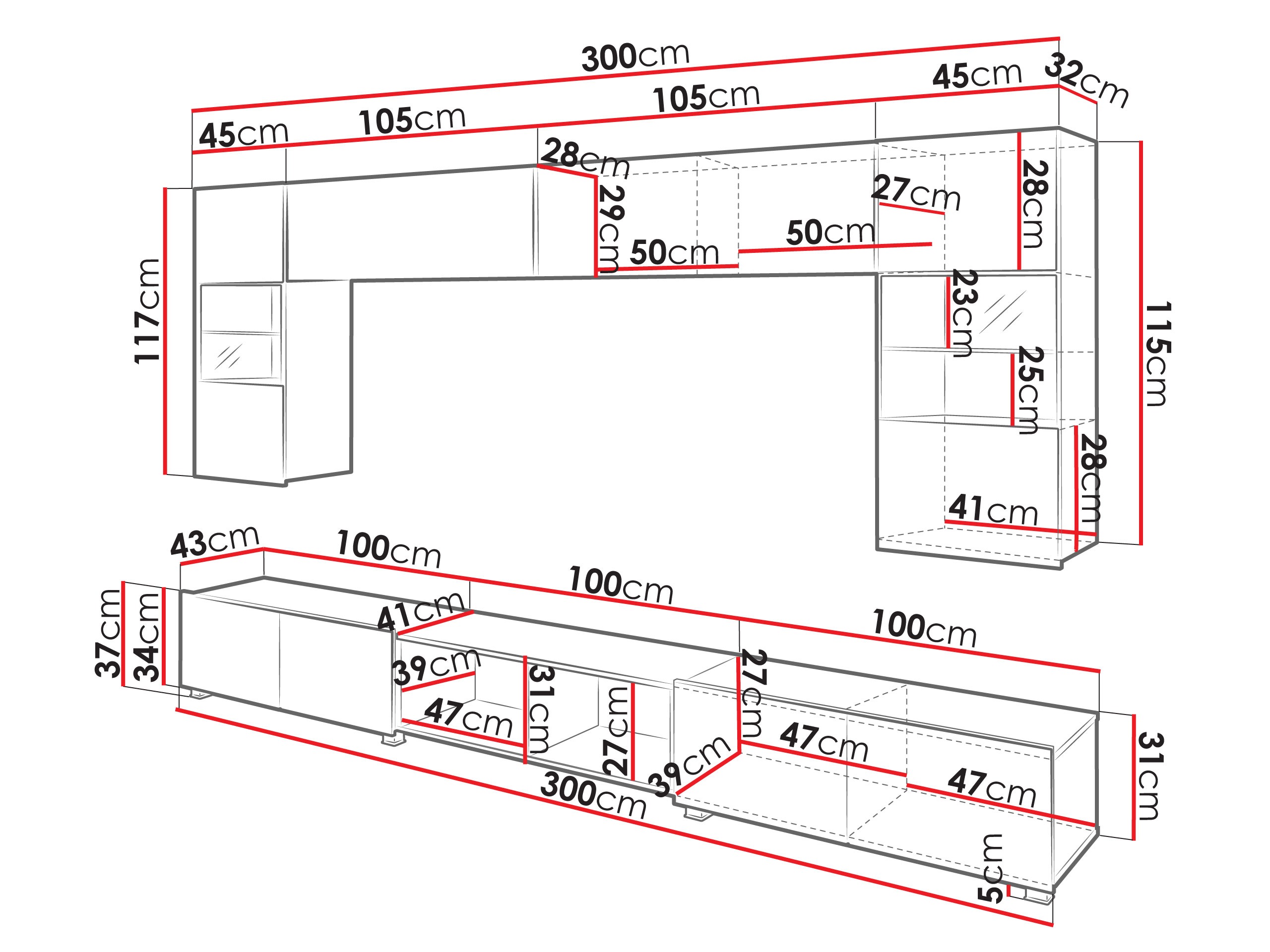 Set za dnevnu sobu Tivdalu 144 (Kašmir + Zanatski hrast)