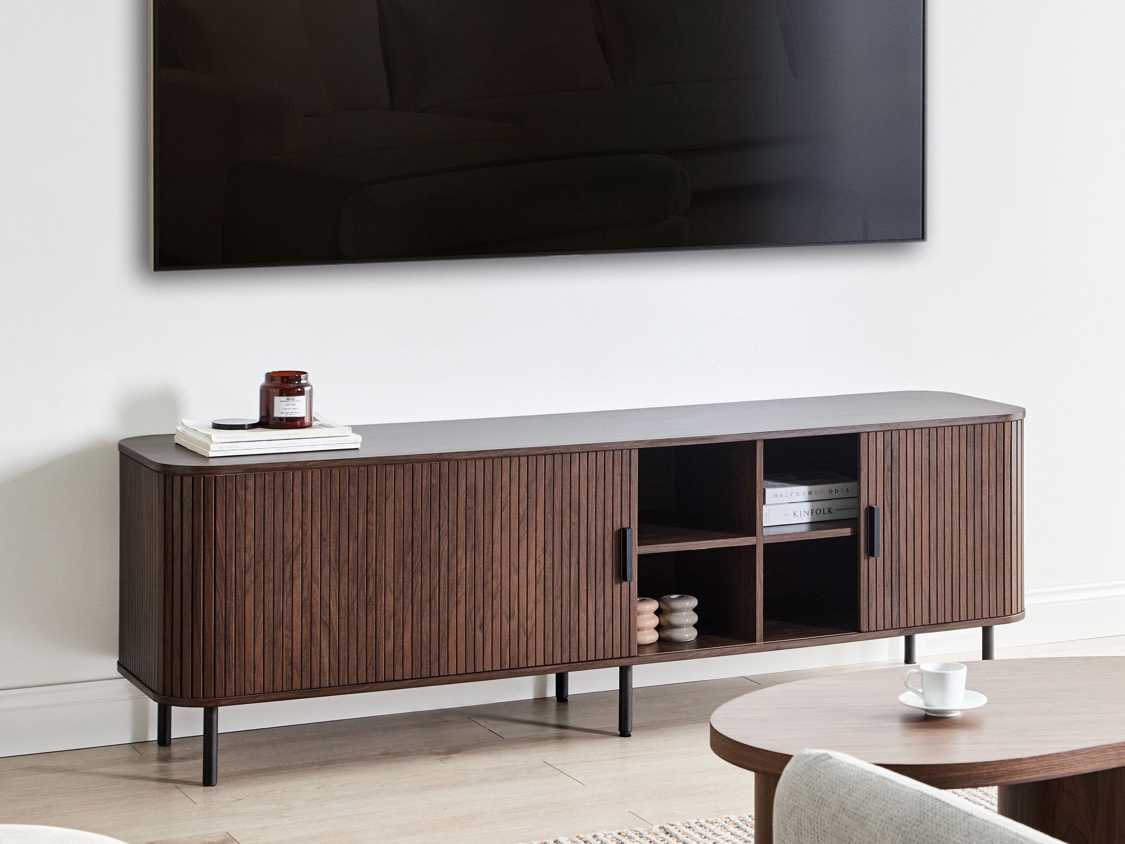 TV komoda Fencalu 113 (Tamno smeđa)