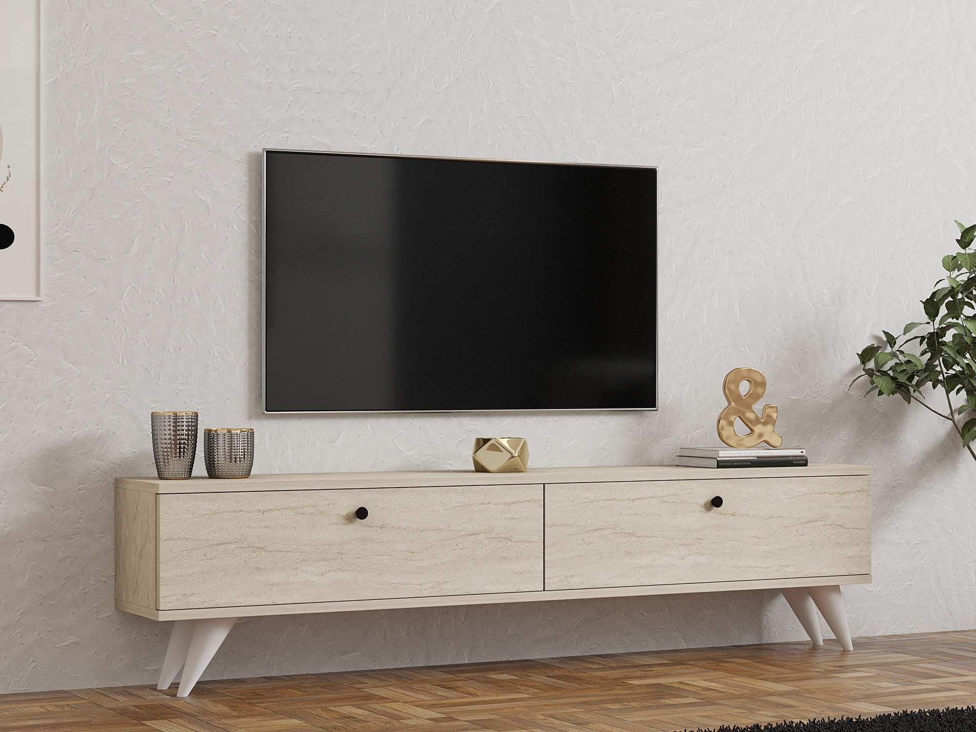 TV komoda Kailua 2588 (Svetlo Travertine)