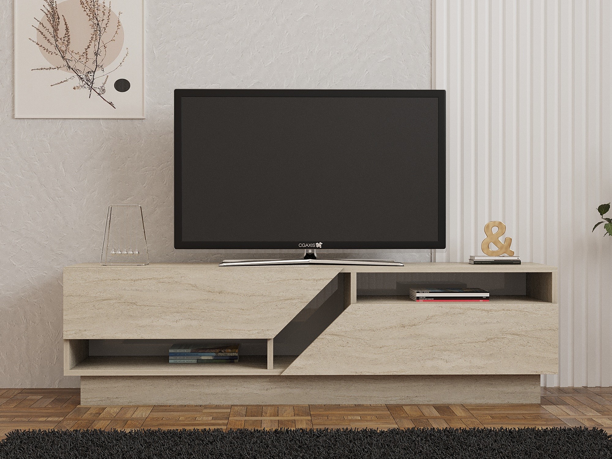 TV komoda Kailua 2589 (Svetlo Travertine)