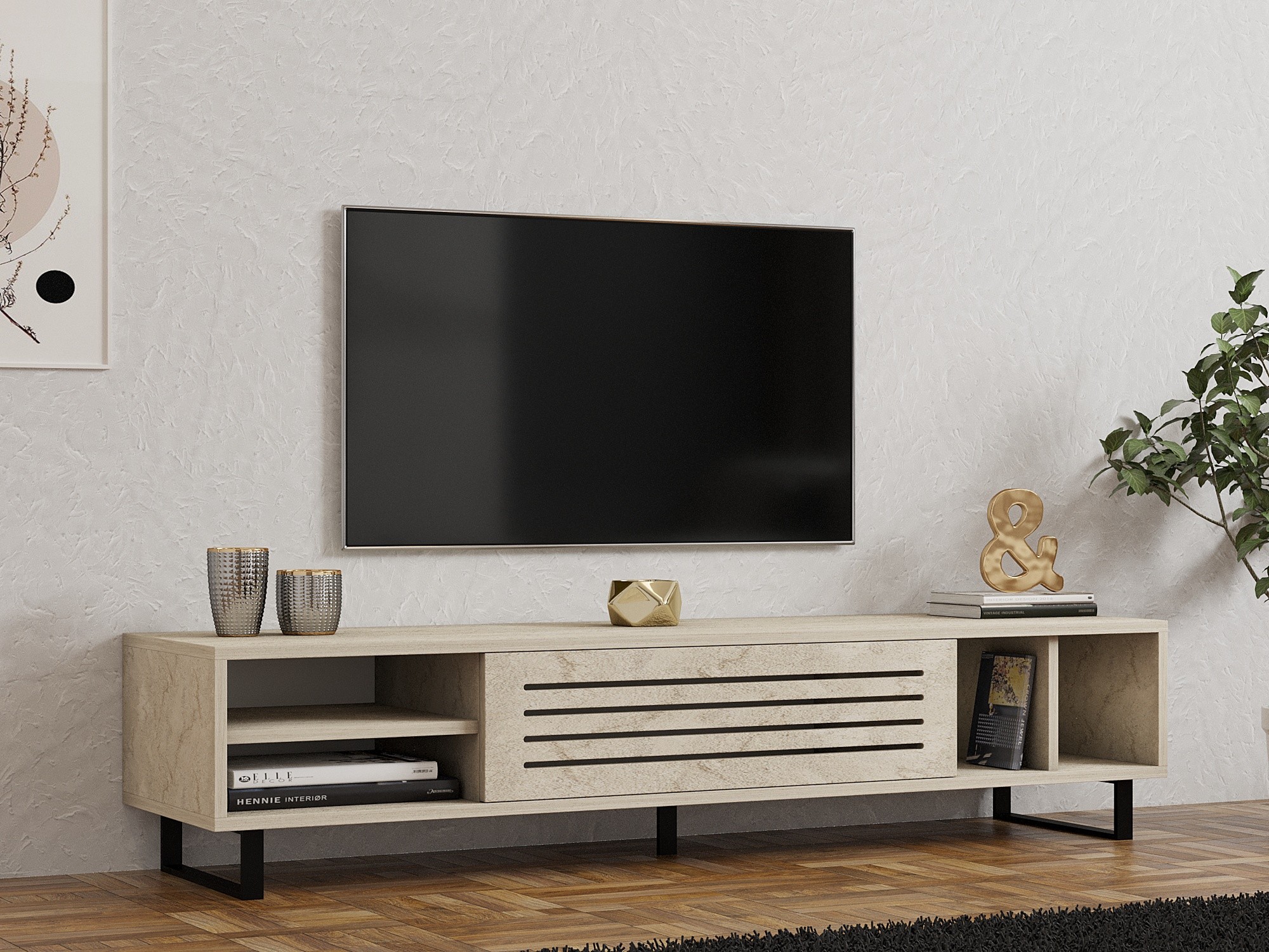 TV komoda Kailua 629 (Svetli travertin)