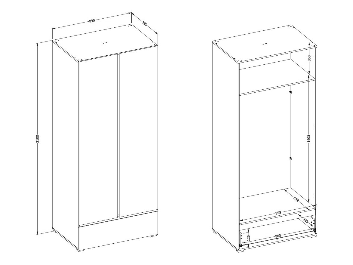 Ormar Alfere 118 (Belo)