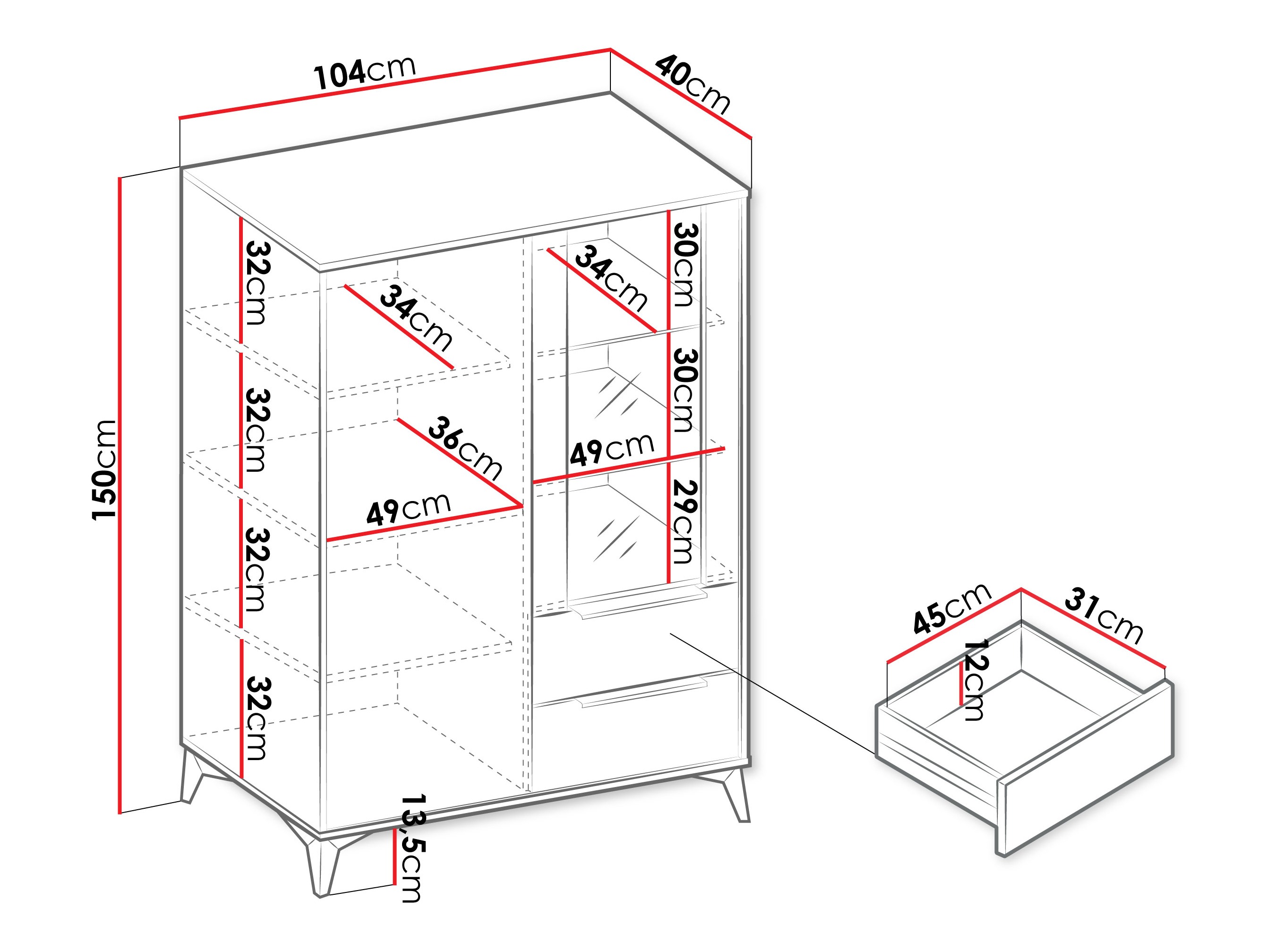 Polica Comfivo Camlue 111