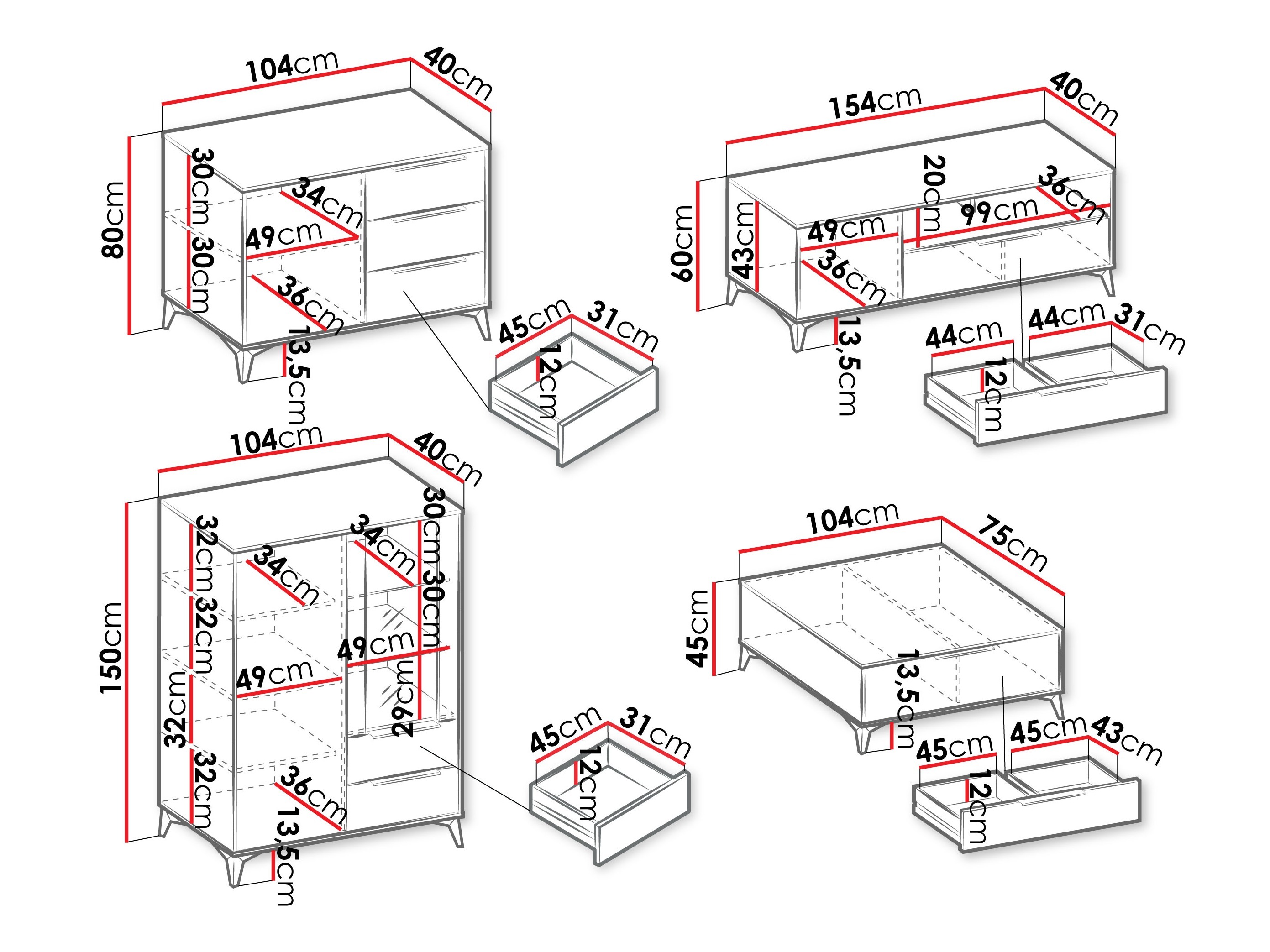 Set za dnevnu sobu Comfivo Camlue 114