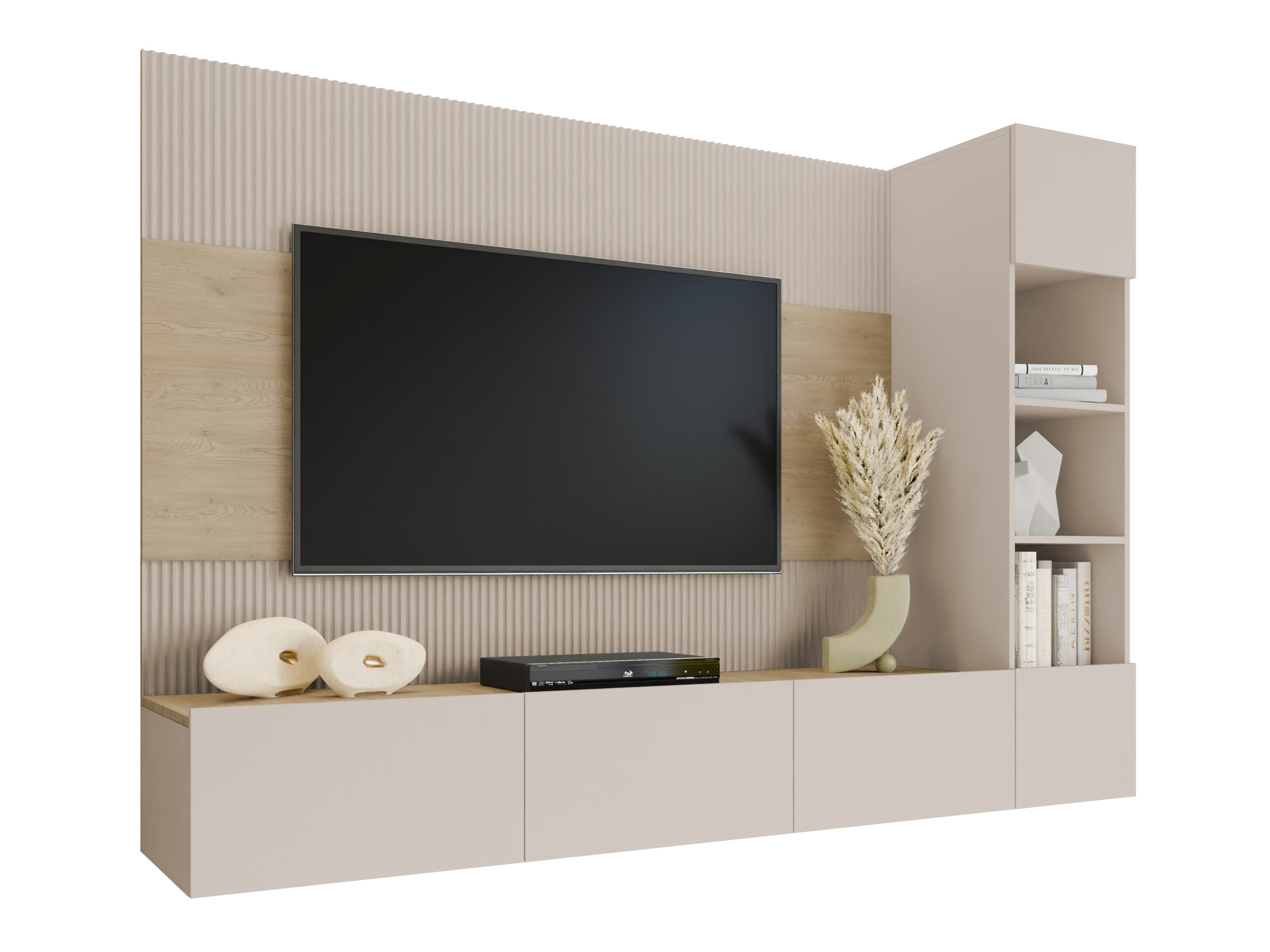 Set za dnevnu sobu Comfivo Salix II (Bež + Cremona hrast)