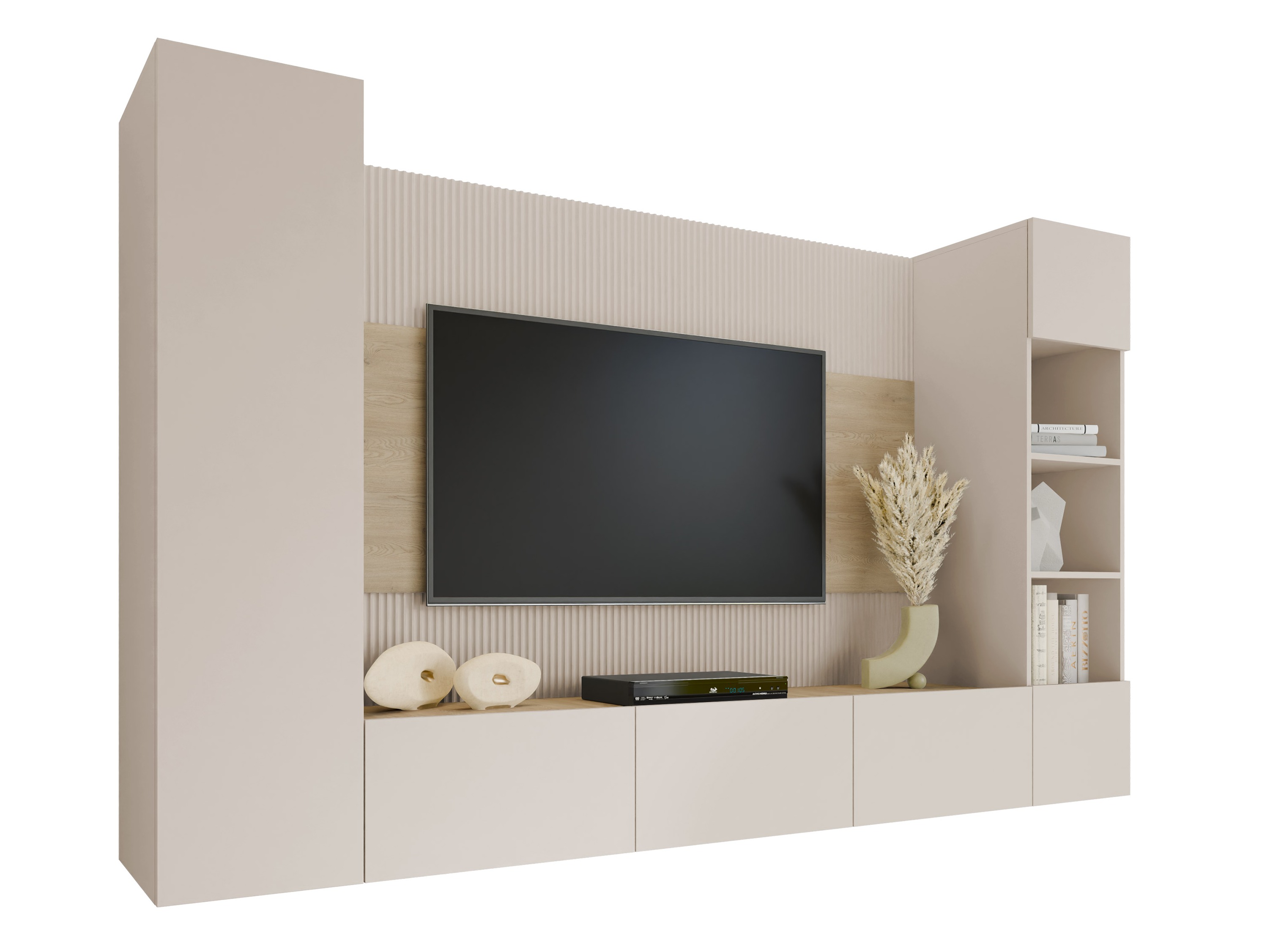 Set za dnevnu sobu Comfivo Salix IV (Bež + Cremona hrast)