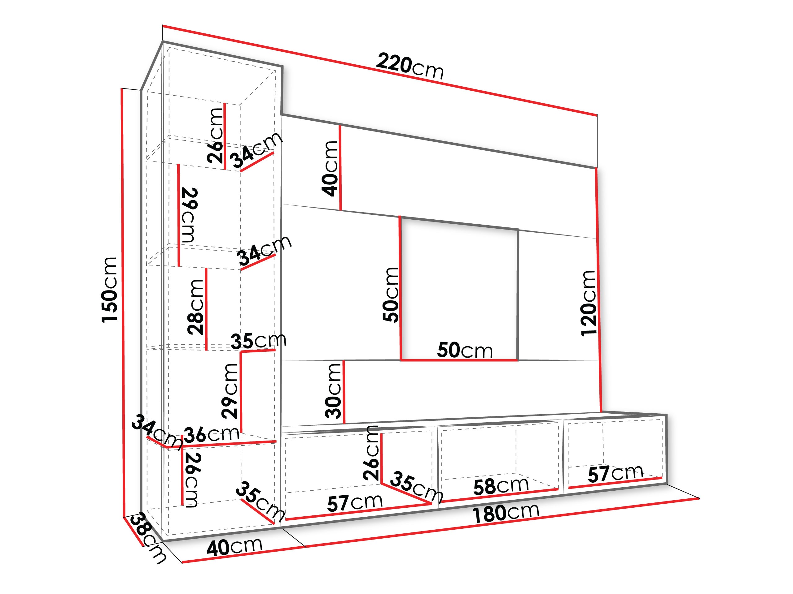 Set za dnevnu sobu Comfivo Salix VI (Bež + Hrast)