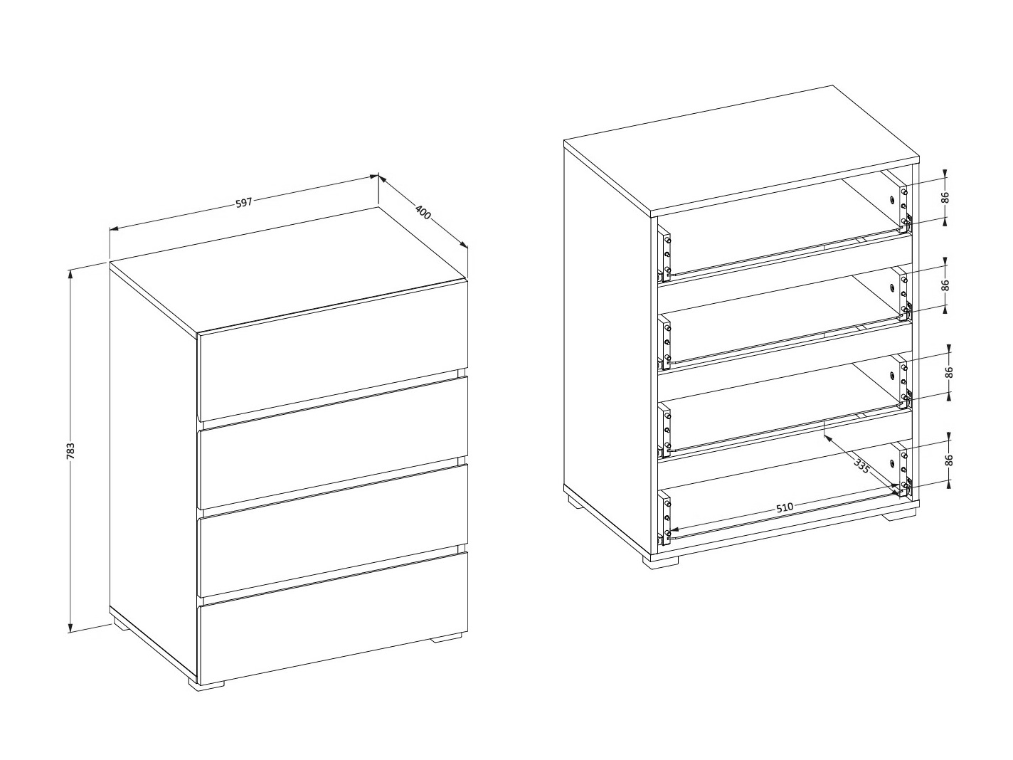 Komoda Alfere 111 (Вотан храст)