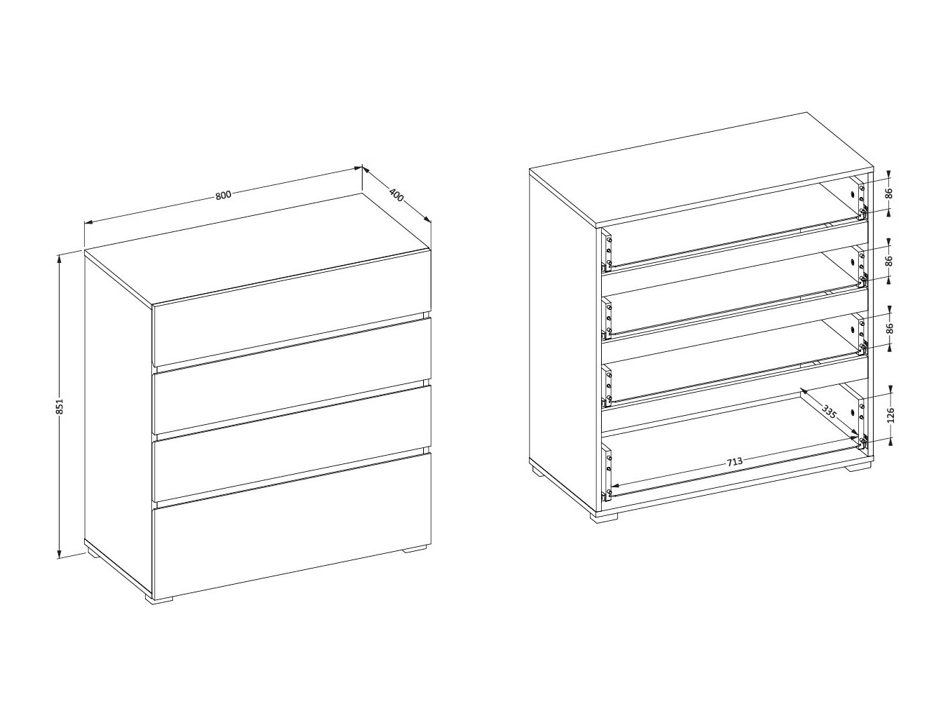 Komoda Alfere 121 (Hrast Votan)
