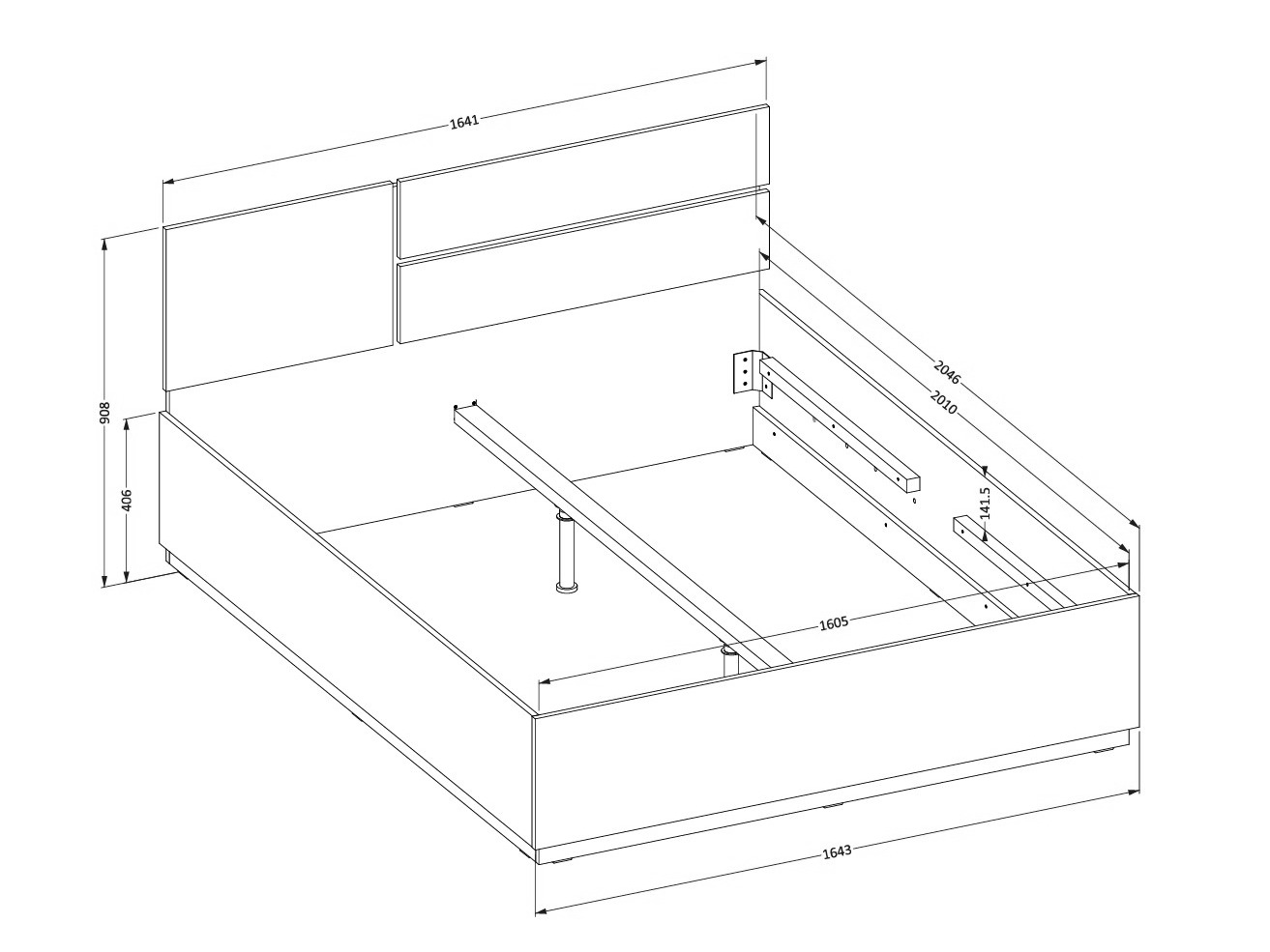 Krevet Alfere 123 (Belo)
