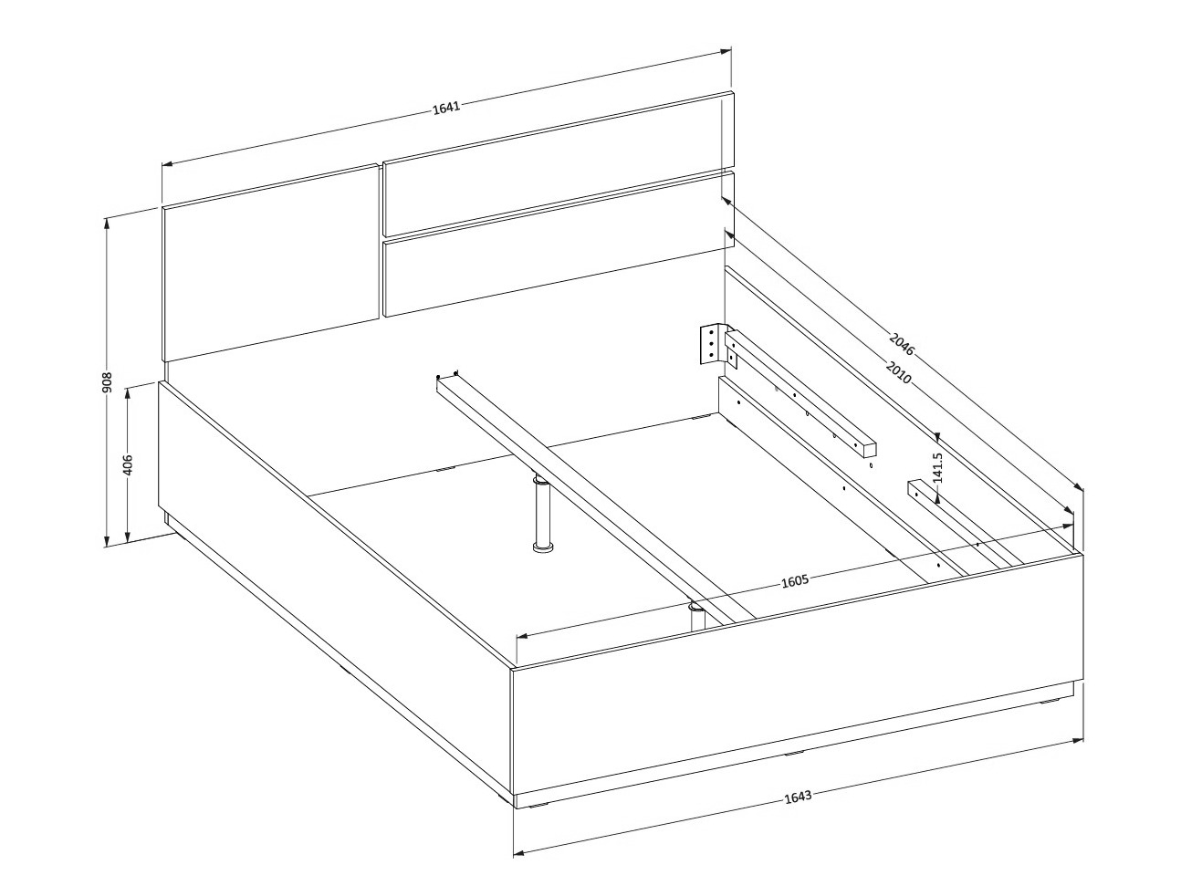 Krevet Alfere 123 (Belo)