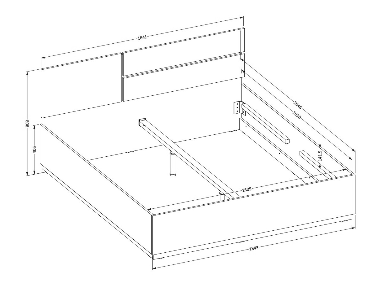 Krevet Alfere 123 (Belo)