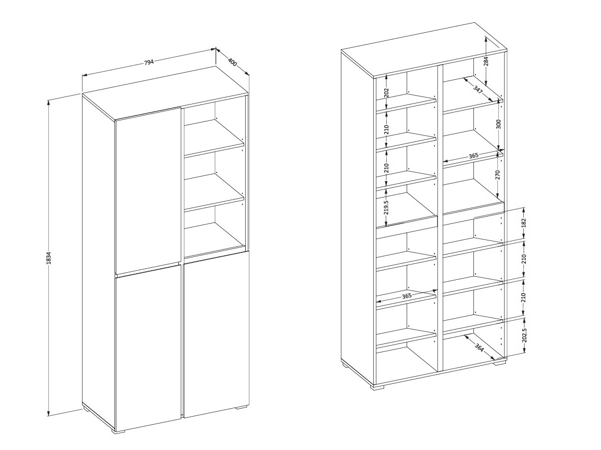 Polica za obuću Alfere 116 (Congo)